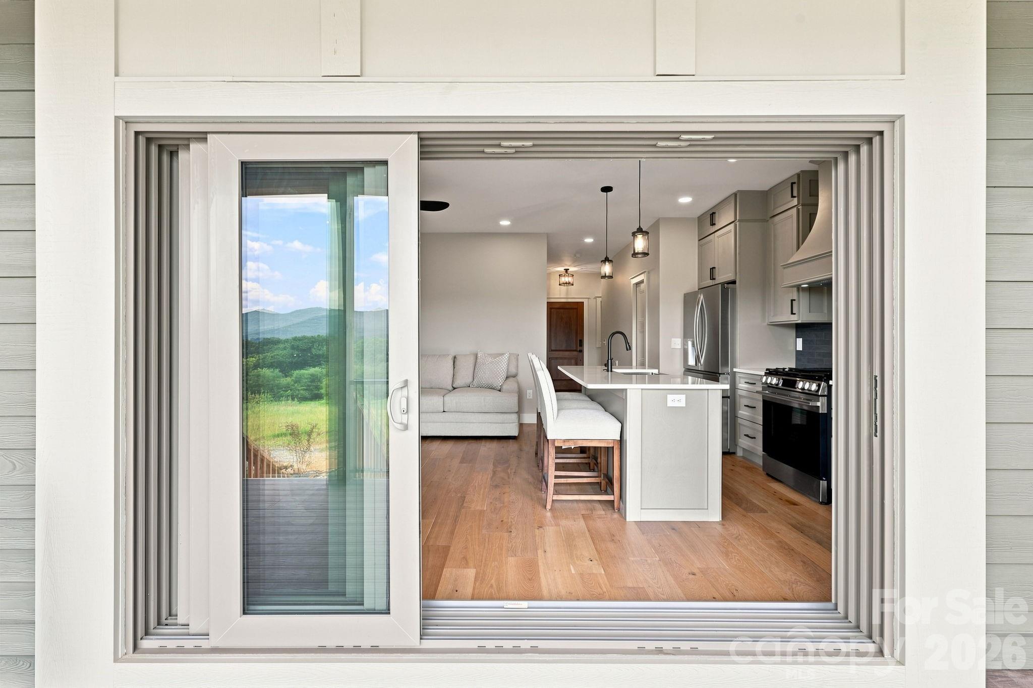 Accordion Sliding Glass Door - 128 Chepstow Place, Black Mountain