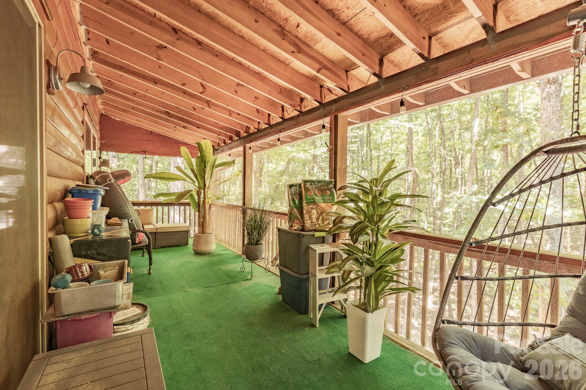 Screened porch off living room - 257 Adirondack Trail, Nebo