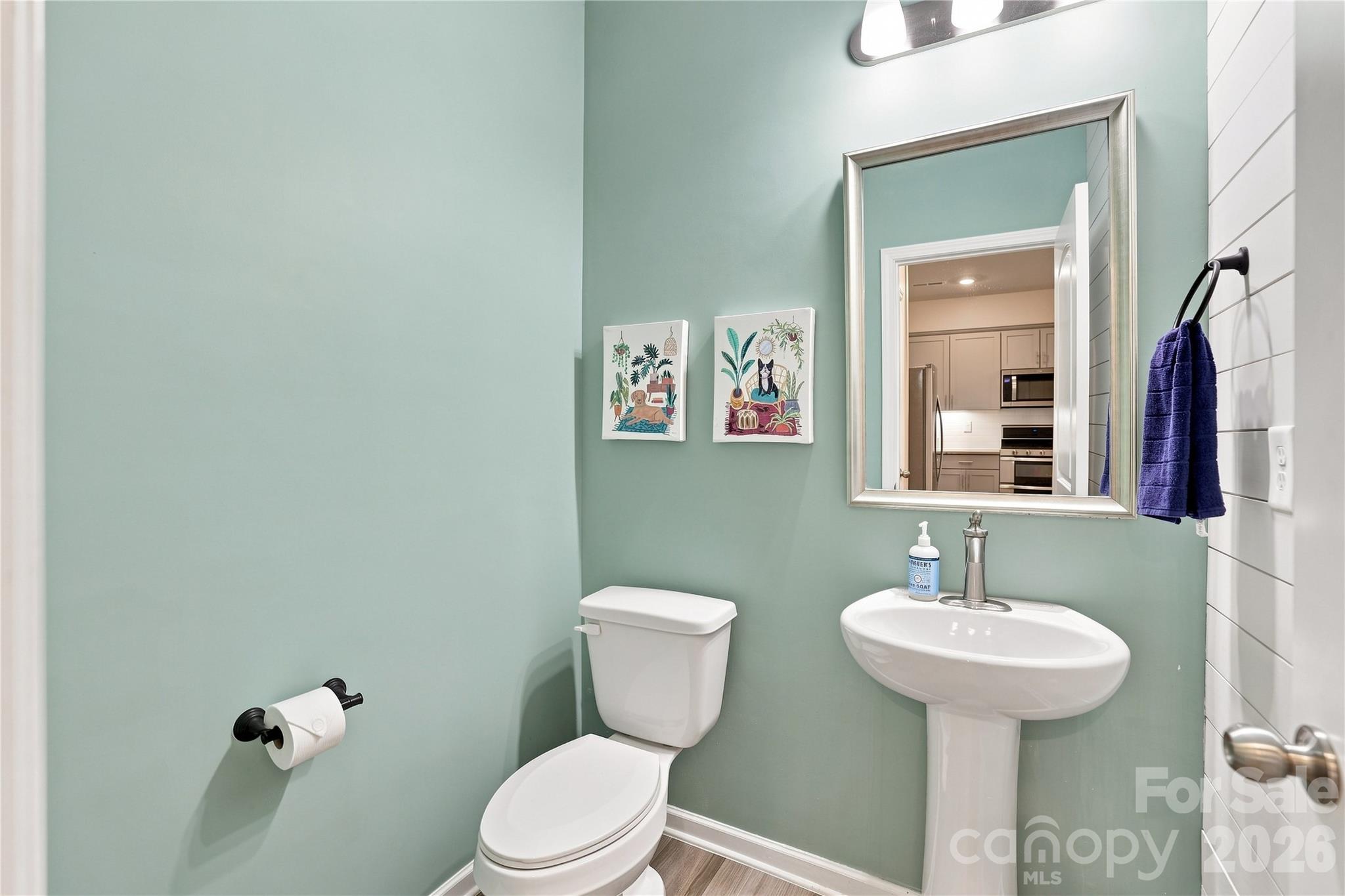 1/2 bath downstairs - 2327 Mount Harmony Ch Road, Matthews