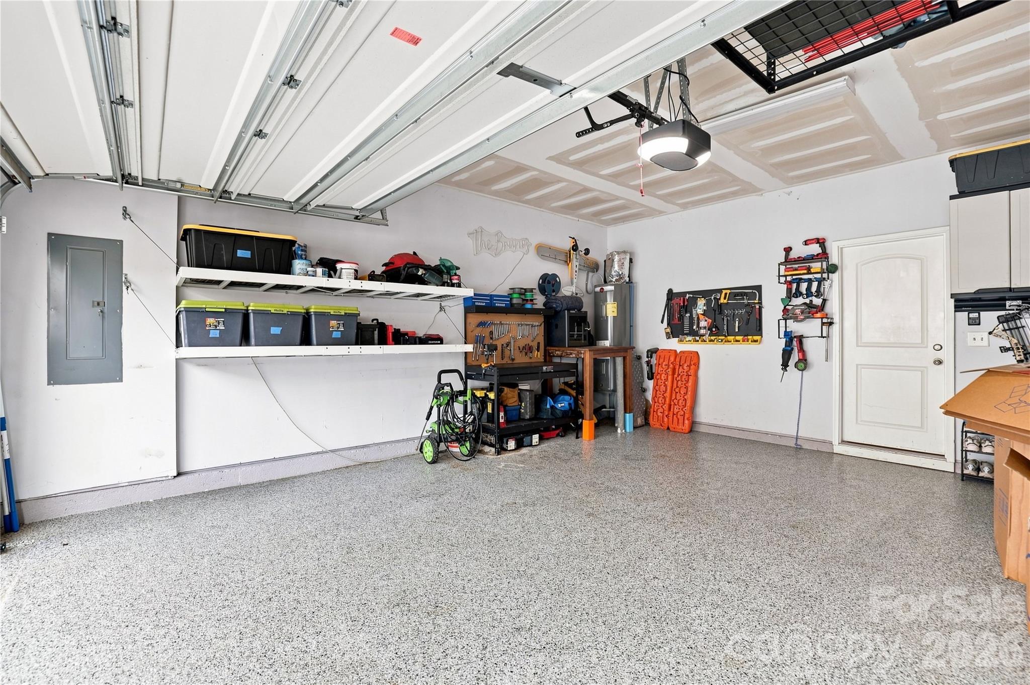 Two Car Garage with sealed floor - 2327 Mount Harmony Ch Road, Matthews
