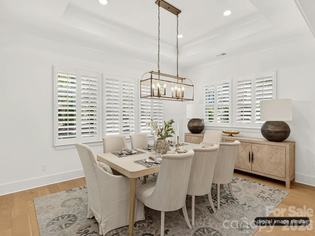 Formal Dining Room connects to Kitchen - 128 Willow View Loop, Davidson