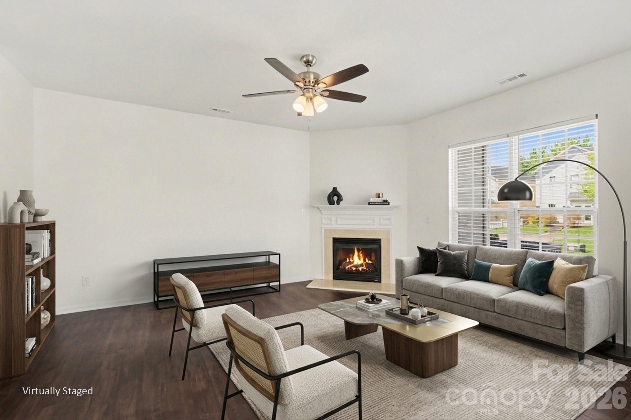 virtually staged - 4134 Vance Road N, Huntersville