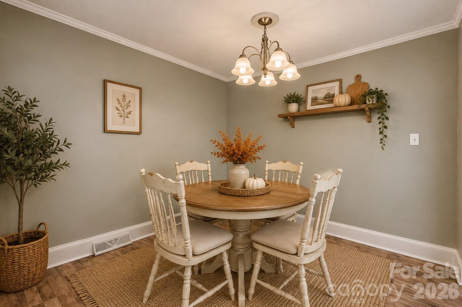 Dining Room - Virtually Staged - 714 Parker Street, Albemarle
