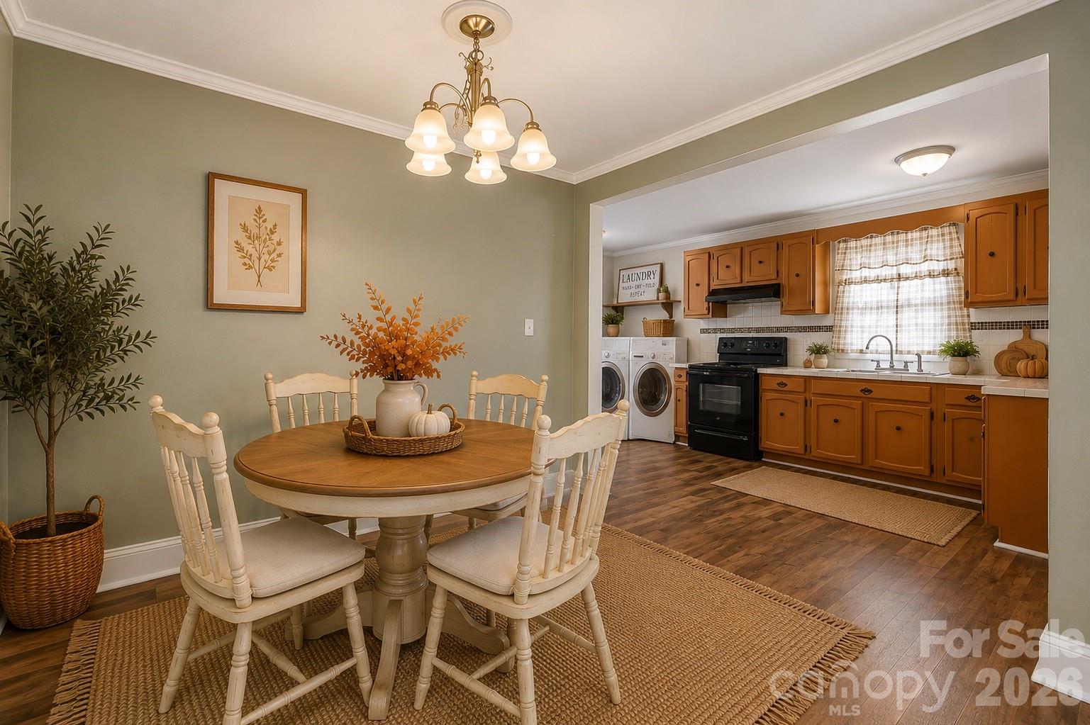 Dining Room - Virtually Staged - 714 Parker Street, Albemarle