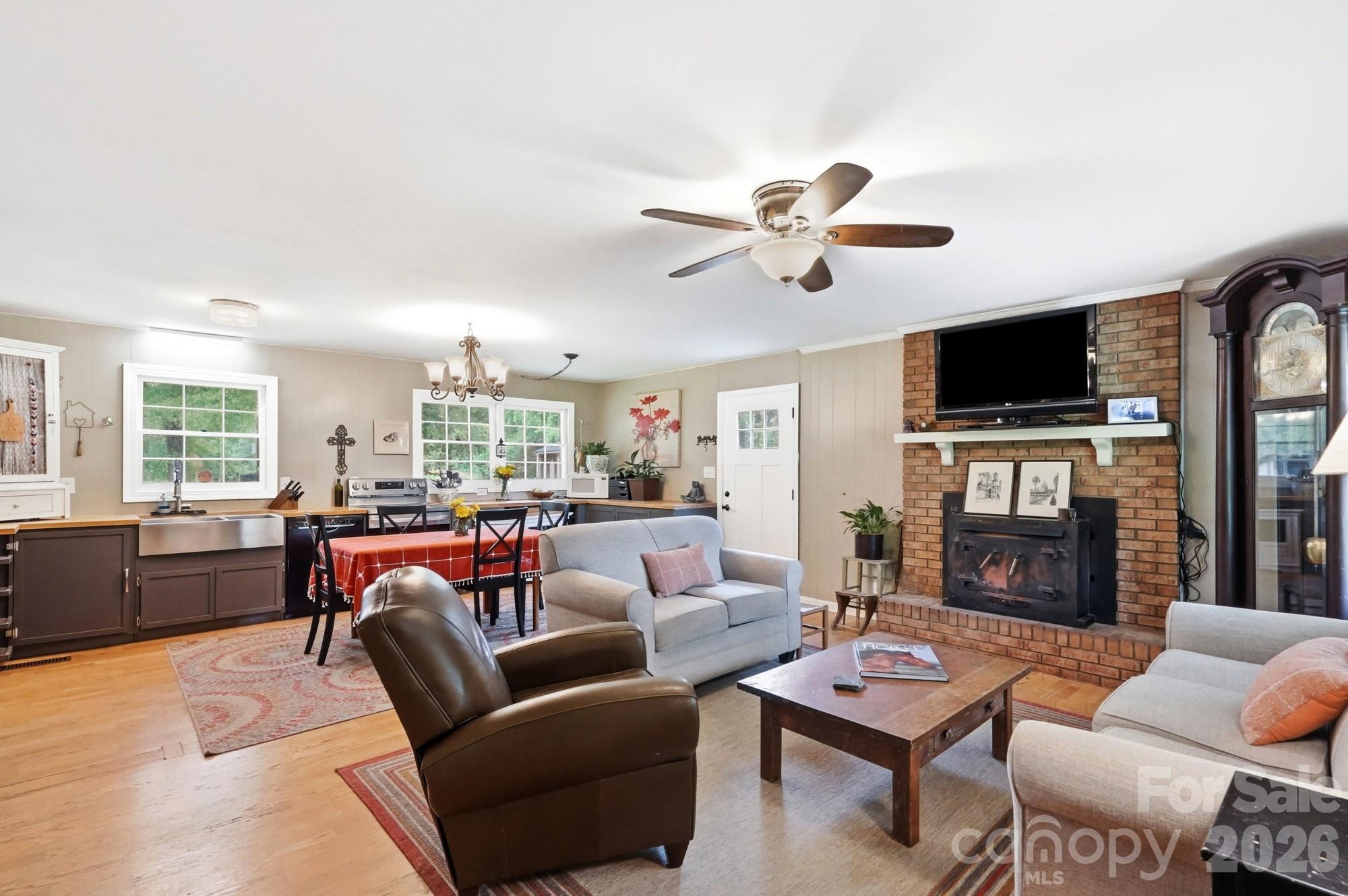 Open floor plan - 205 Airport Road, Monroe