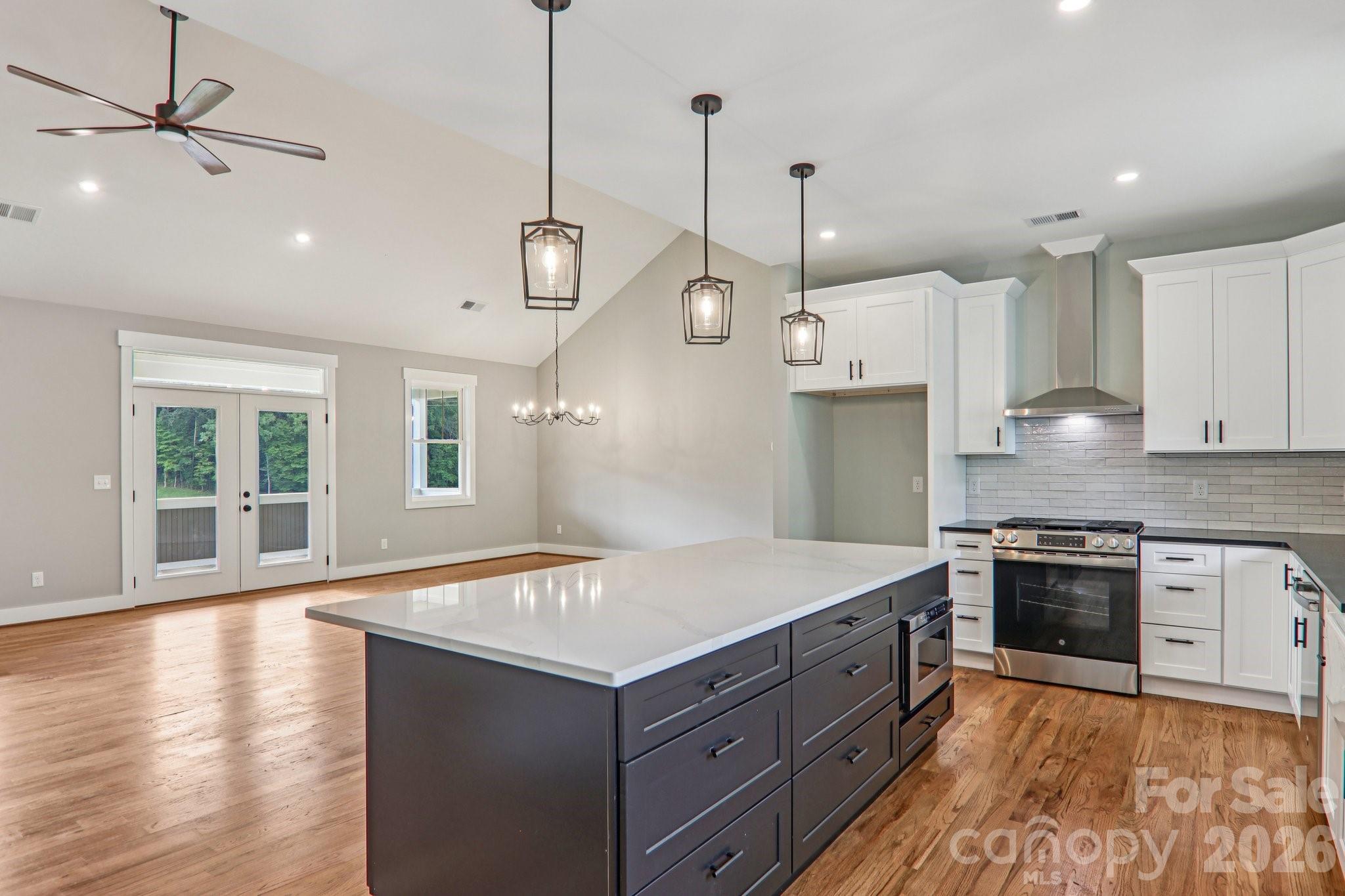 Kitchen island - 1060 California Creek Road, Mars Hill