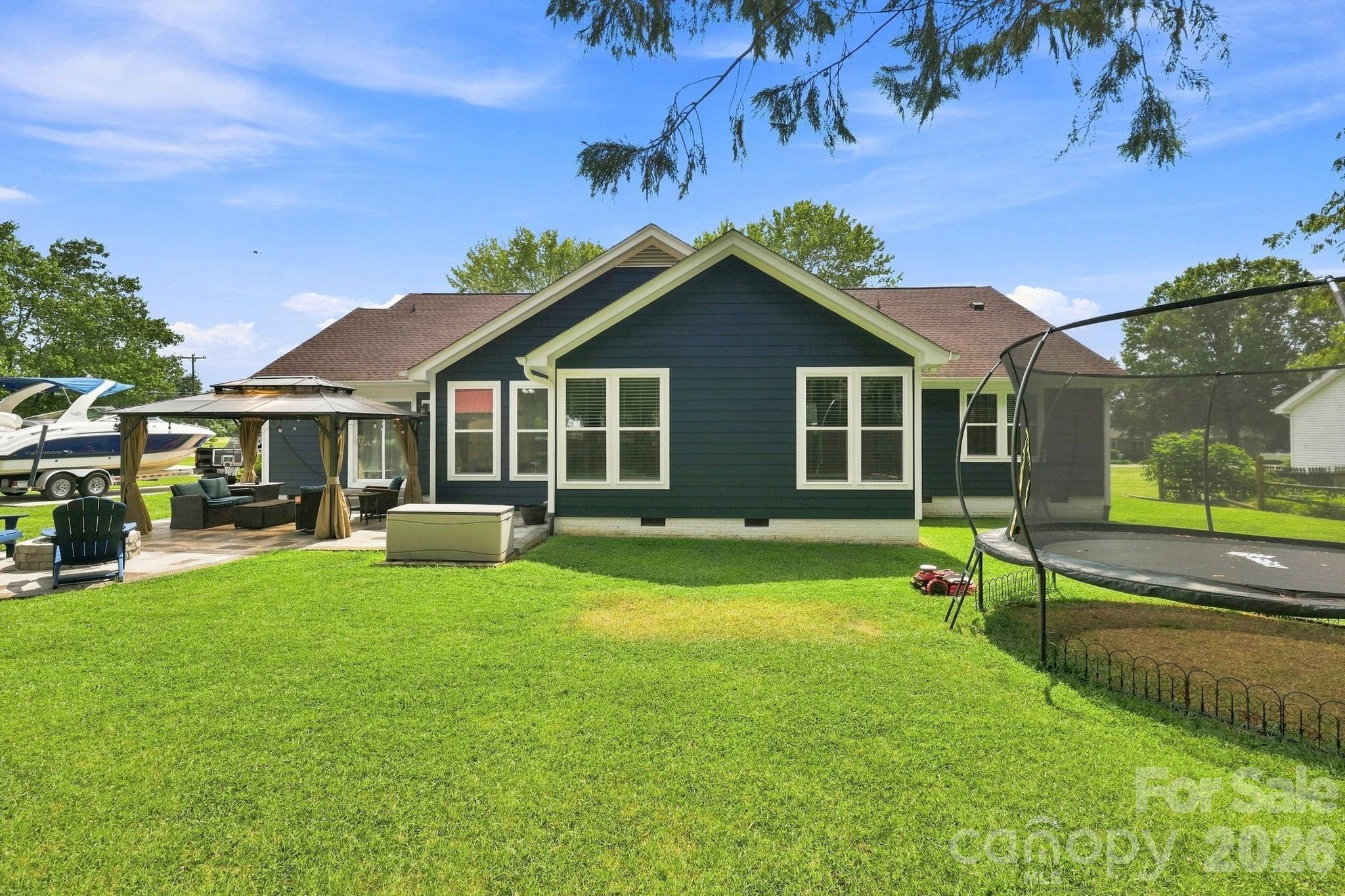 Spacious Backyard with Mature Trees - 106 Webbed Foot Road, Mooresville