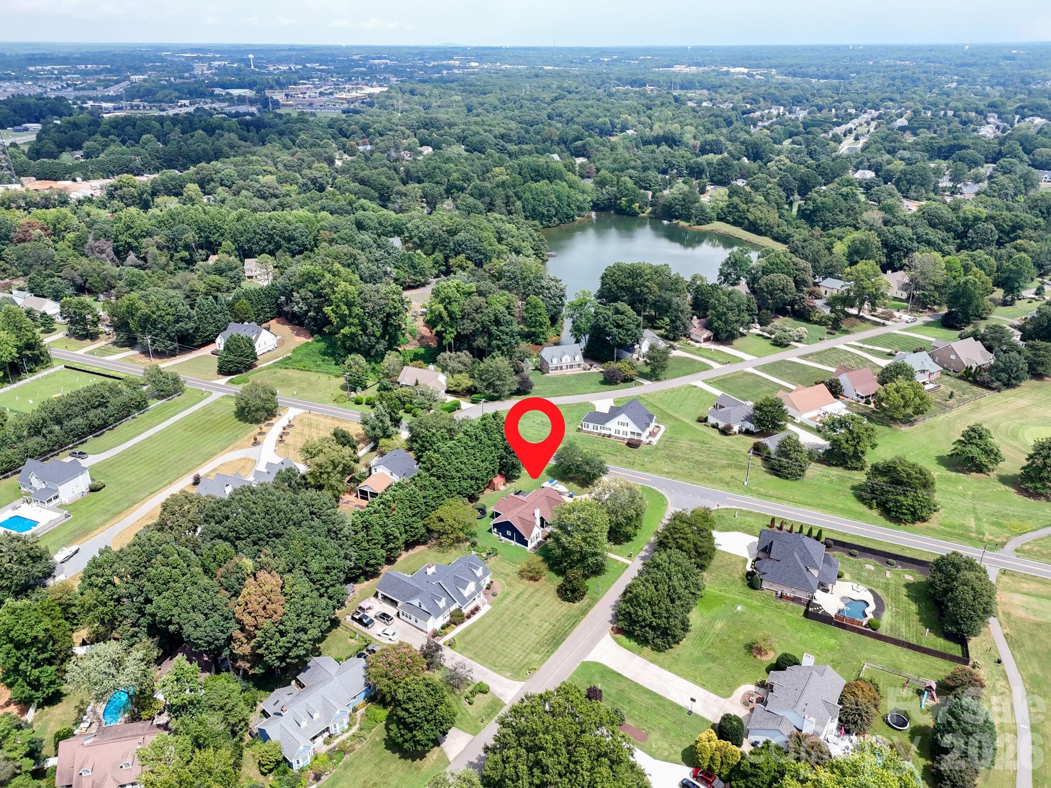 Aerial Overview – Lake Norman Golf Club Near the Property - 106 Webbed Foot Road, Mooresville