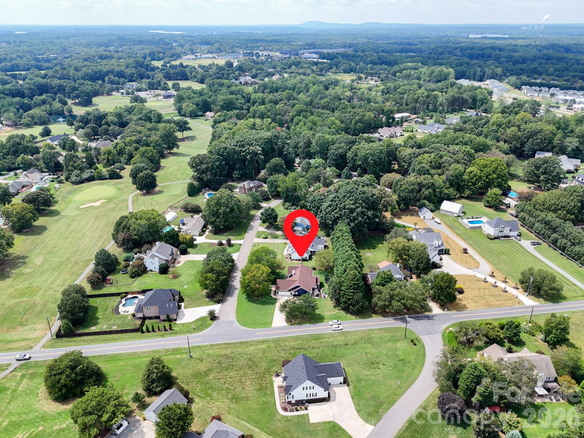 Aerial View – Golf Course Setting Nearby - 106 Webbed Foot Road, Mooresville