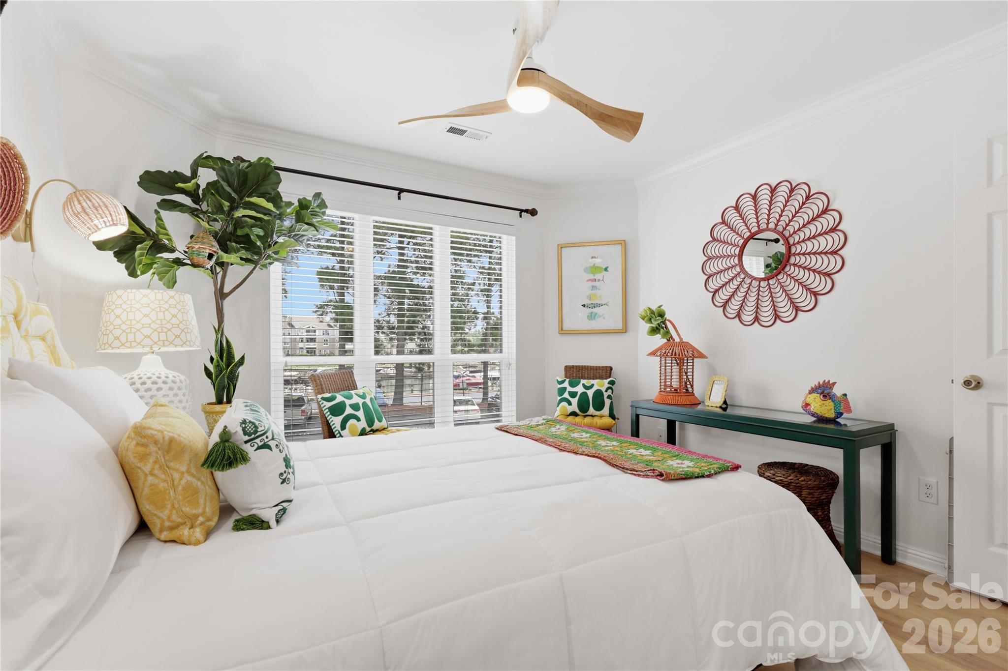 Second bedroom provides inviting accommodations for guests. - 932 Southwest Drive, Davidson