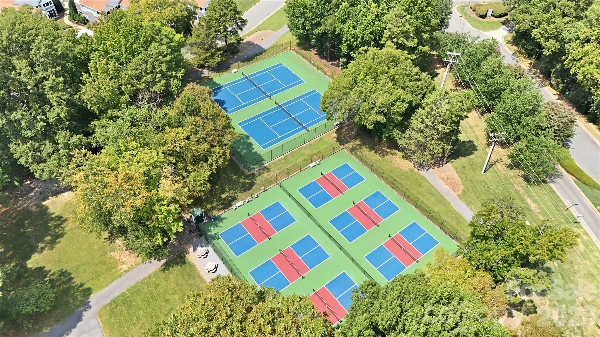Tennis and pickleball courts provide additional recreation options. - 932 Southwest Drive, Davidson