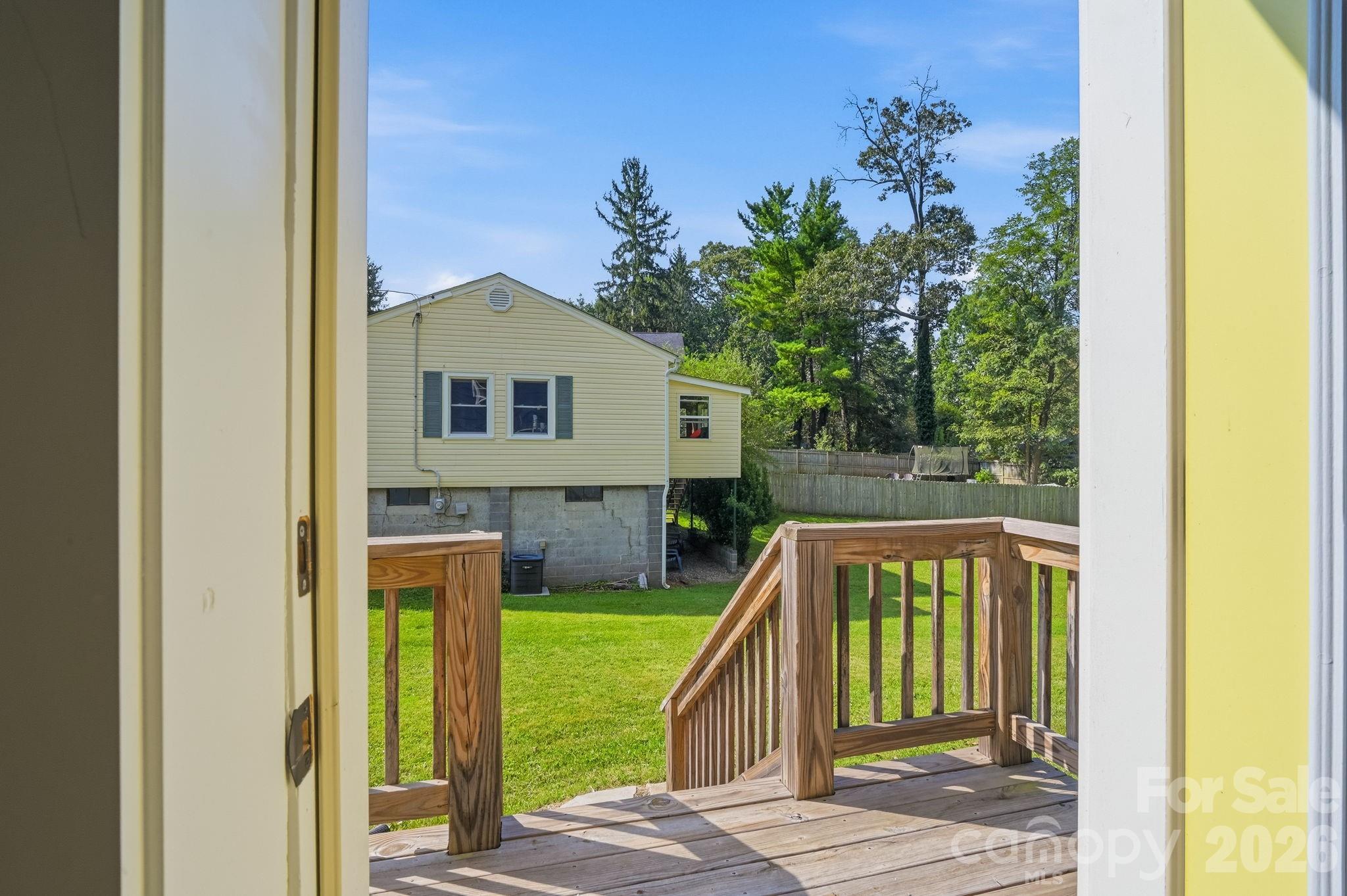 Deck off of the main bedroom - 77 Trotter Place, Asheville