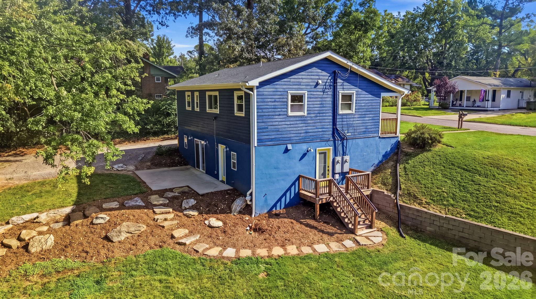 Unit 1 is lower with back entrance. Unit 2 is original house upstairs - 77 Trotter Place, Asheville