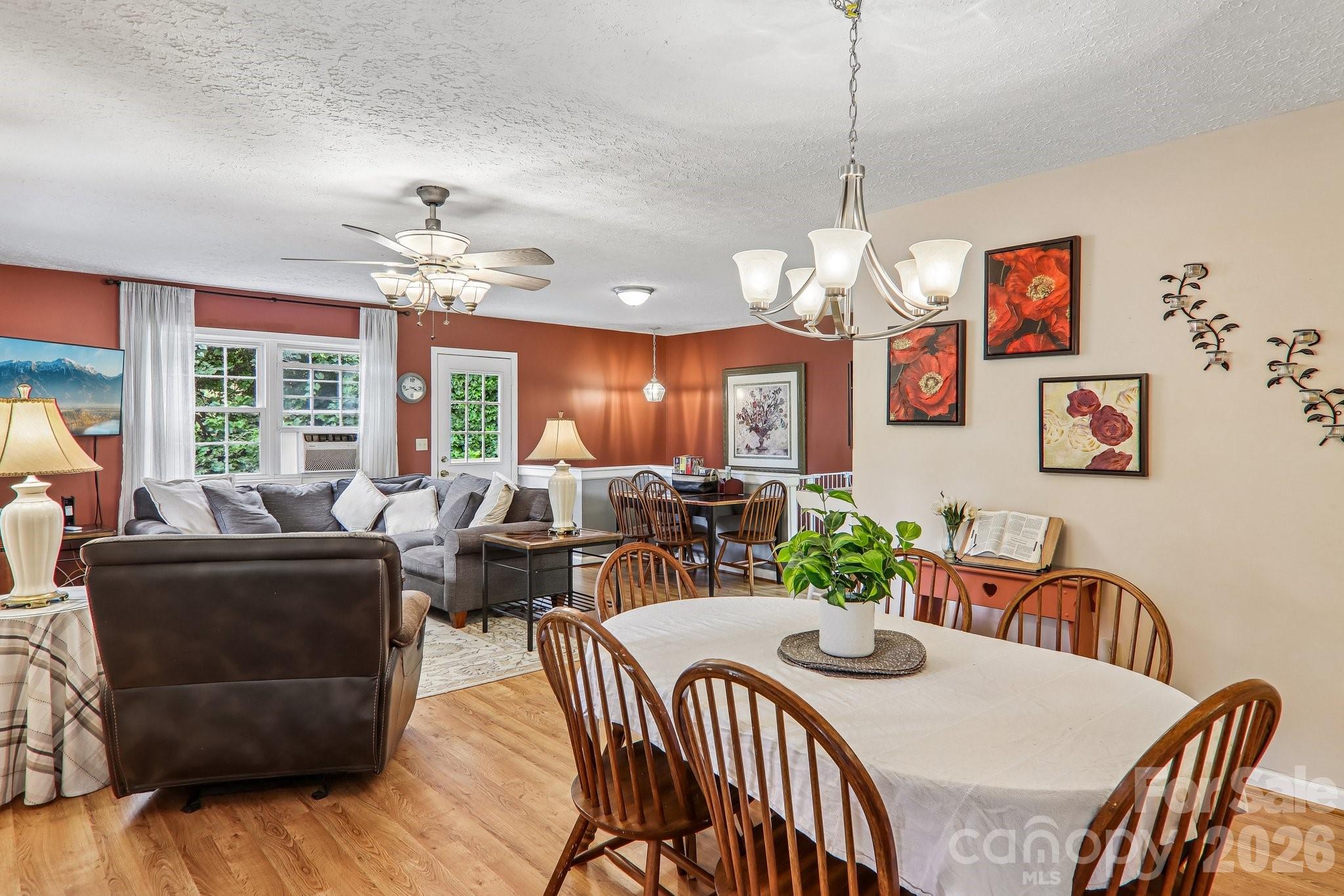 Dining area looking towards living room - 169 Highview Drive, Maggie Valley