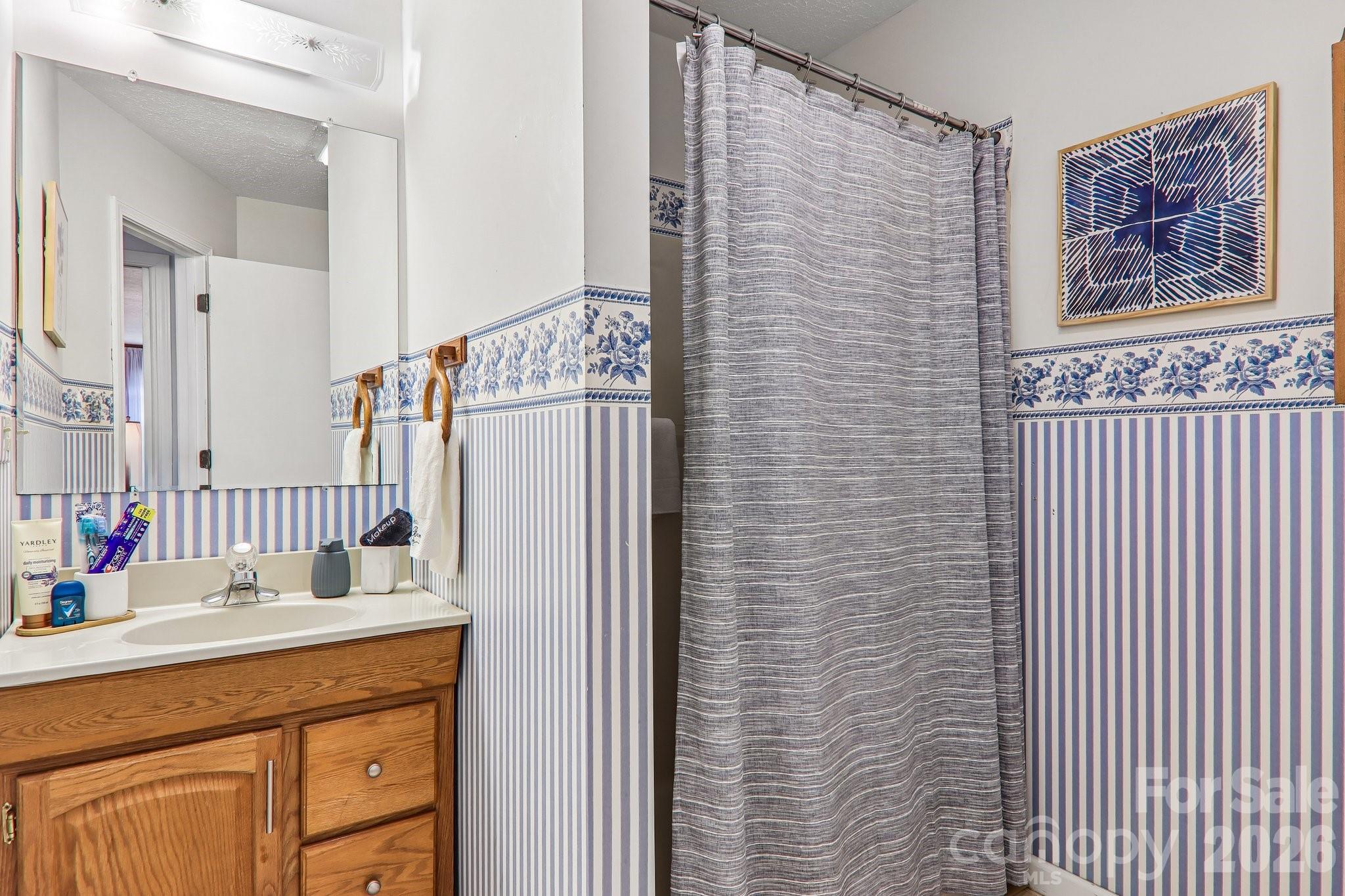 Second main level bathroom with shower - 169 Highview Drive, Maggie Valley