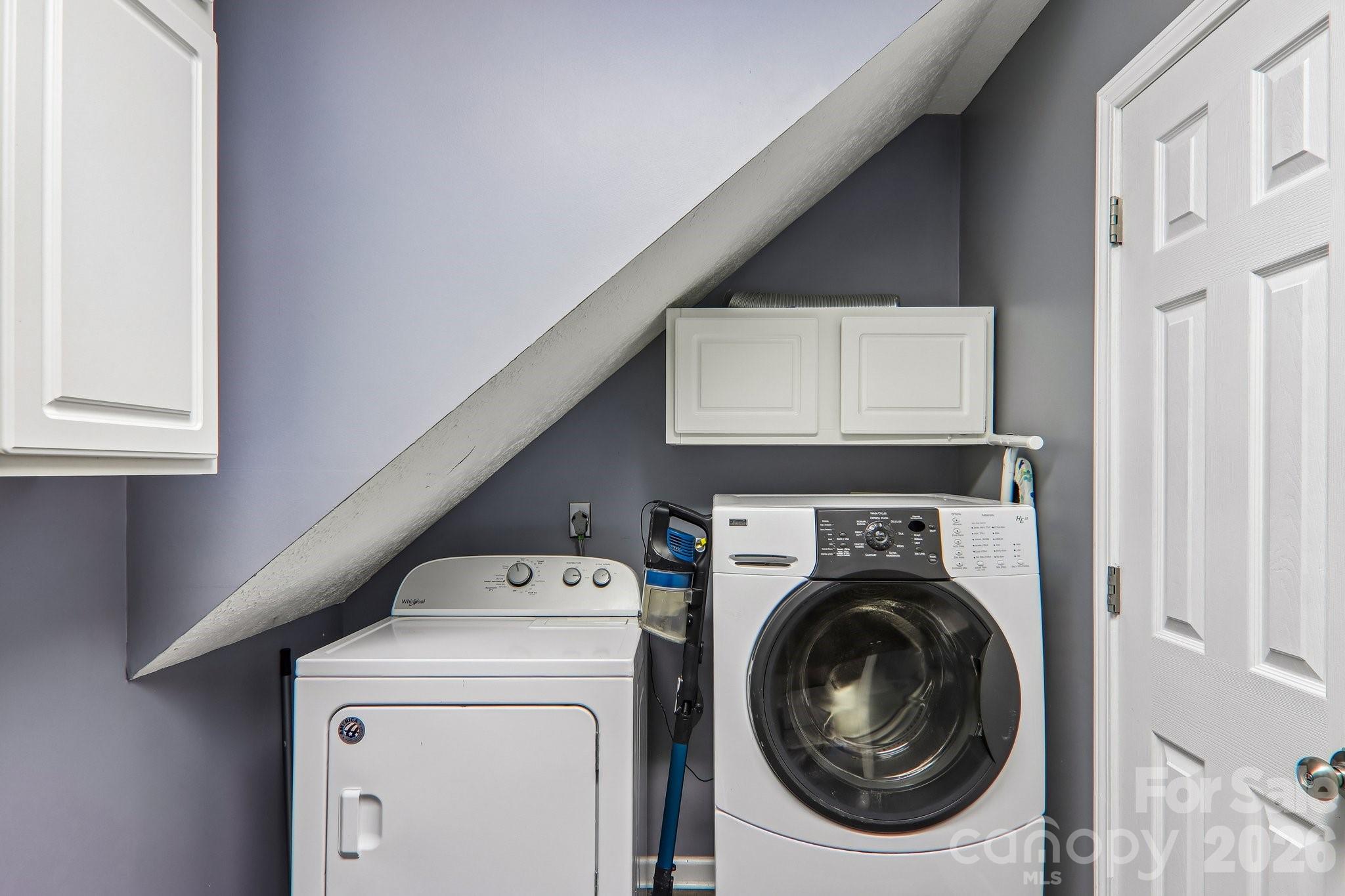 Washer and dryer in lower level - 169 Highview Drive, Maggie Valley