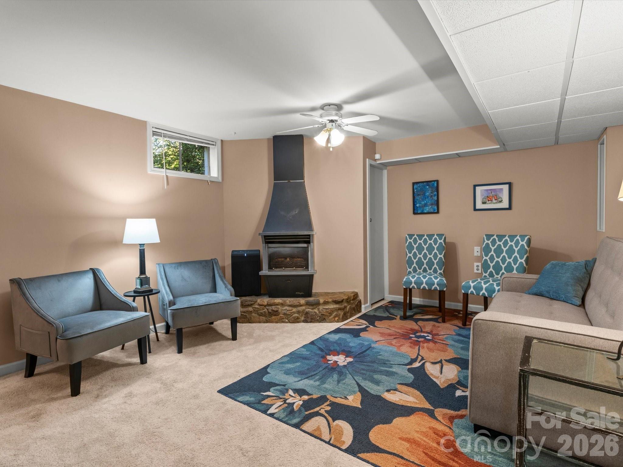 Lower level living space - 110 Aurora Drive, Asheville