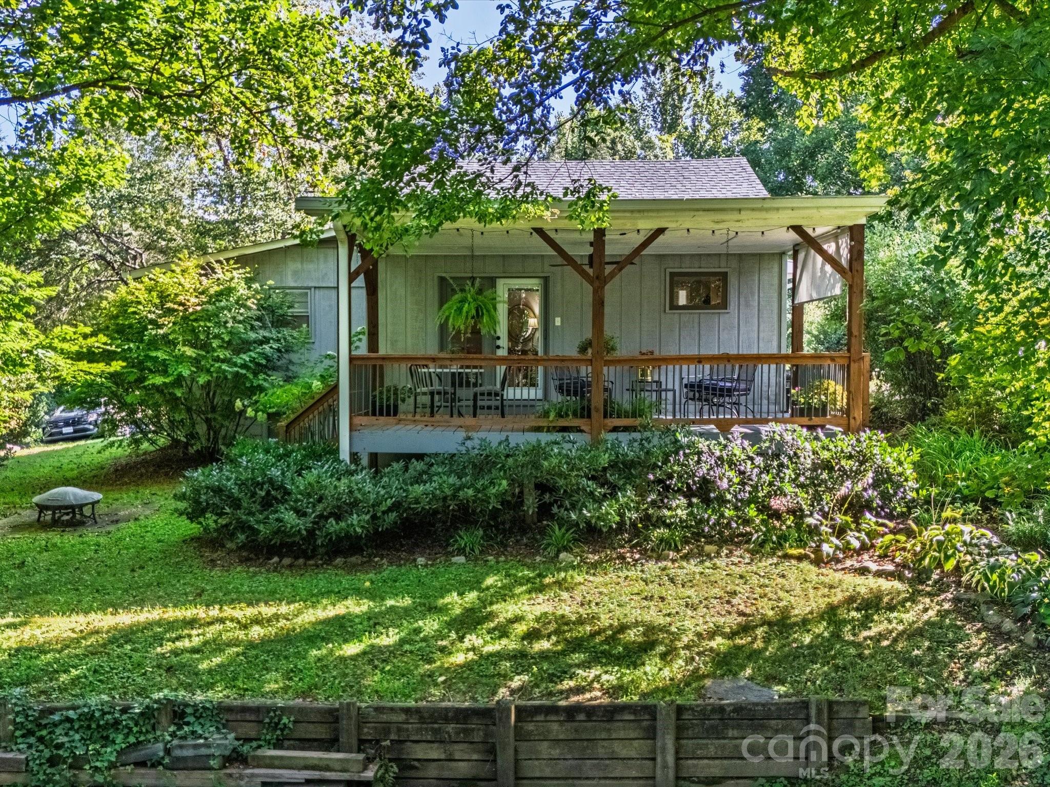 Enjoy a private and landscaped backyard - 110 Aurora Drive, Asheville