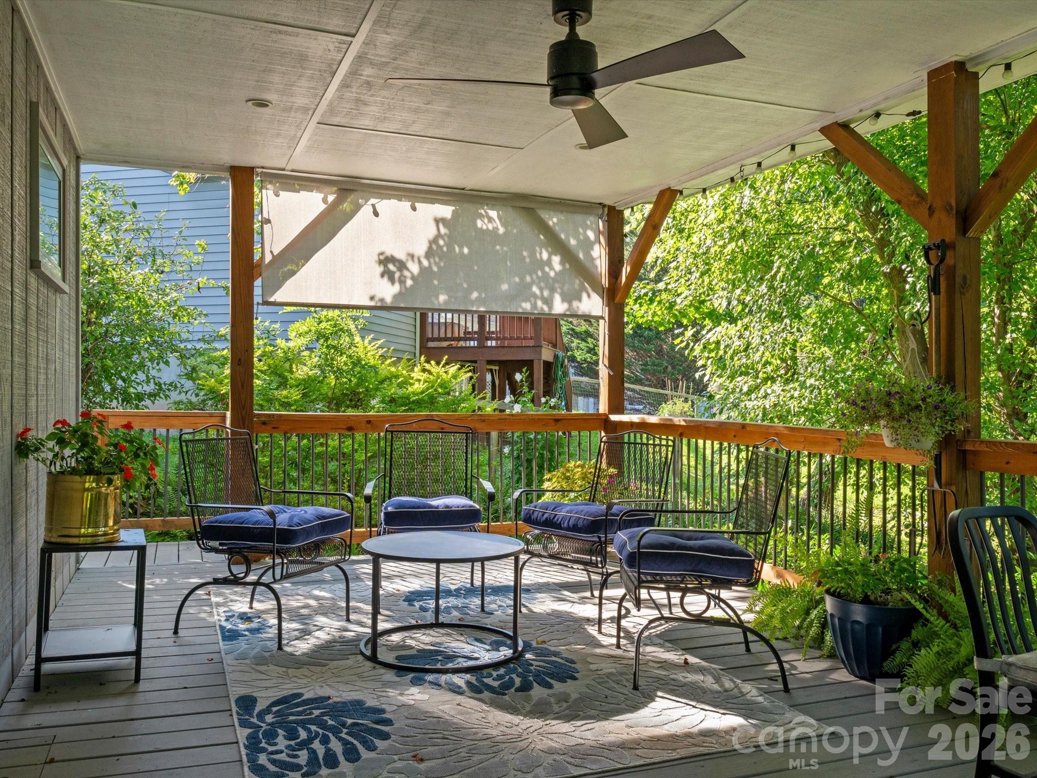 Spacious back deck - 110 Aurora Drive, Asheville