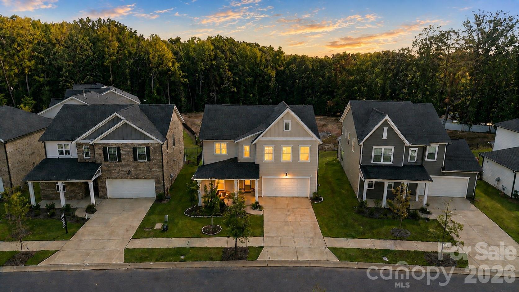 Evening view - 8226 Franklin Trail Street, Mint Hill