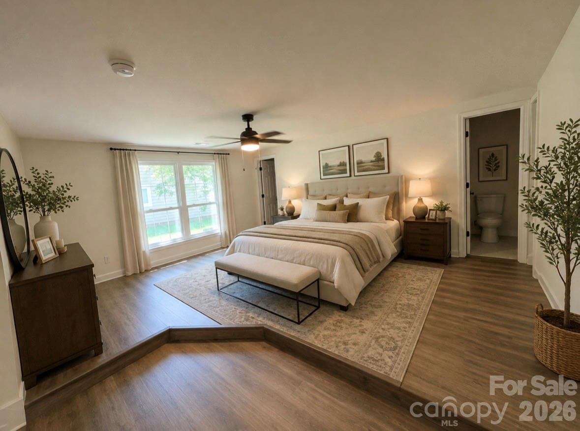 Primary suite staged - 7424 Lawyers Station Drive, Mint Hill