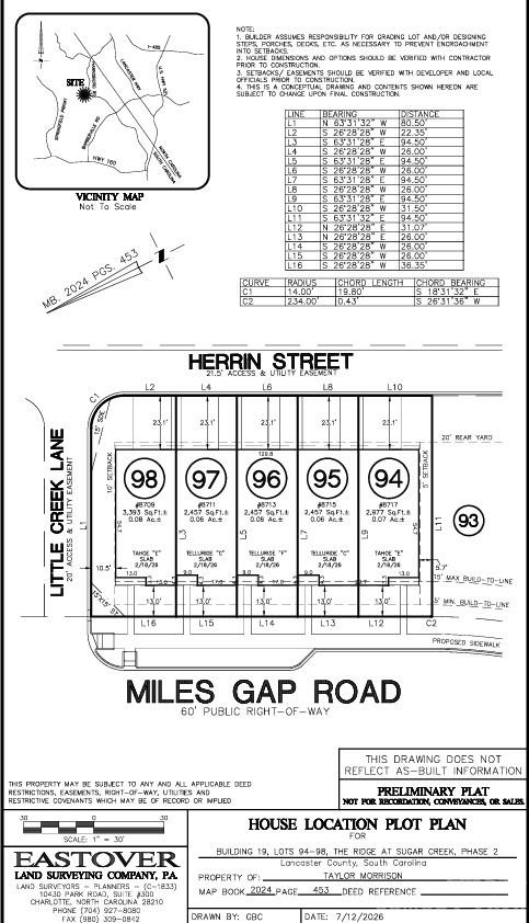 8717 Miles Gap Road - Plot Plan - 8717 Miles Gap Road, Indian Land
