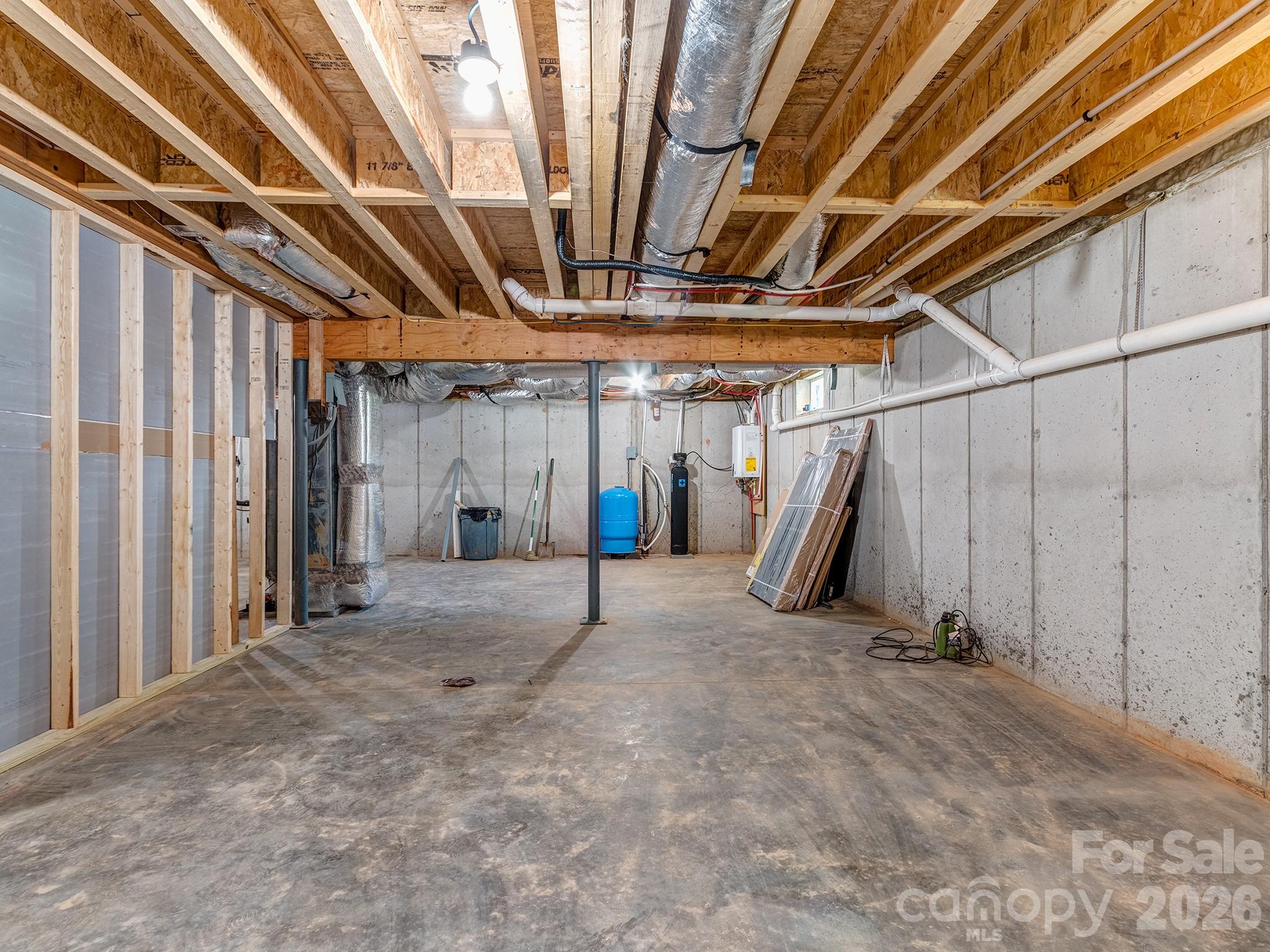 Unfinished basement - room to grow - 4899 Moonlite Bay Drive, Sherrills Ford