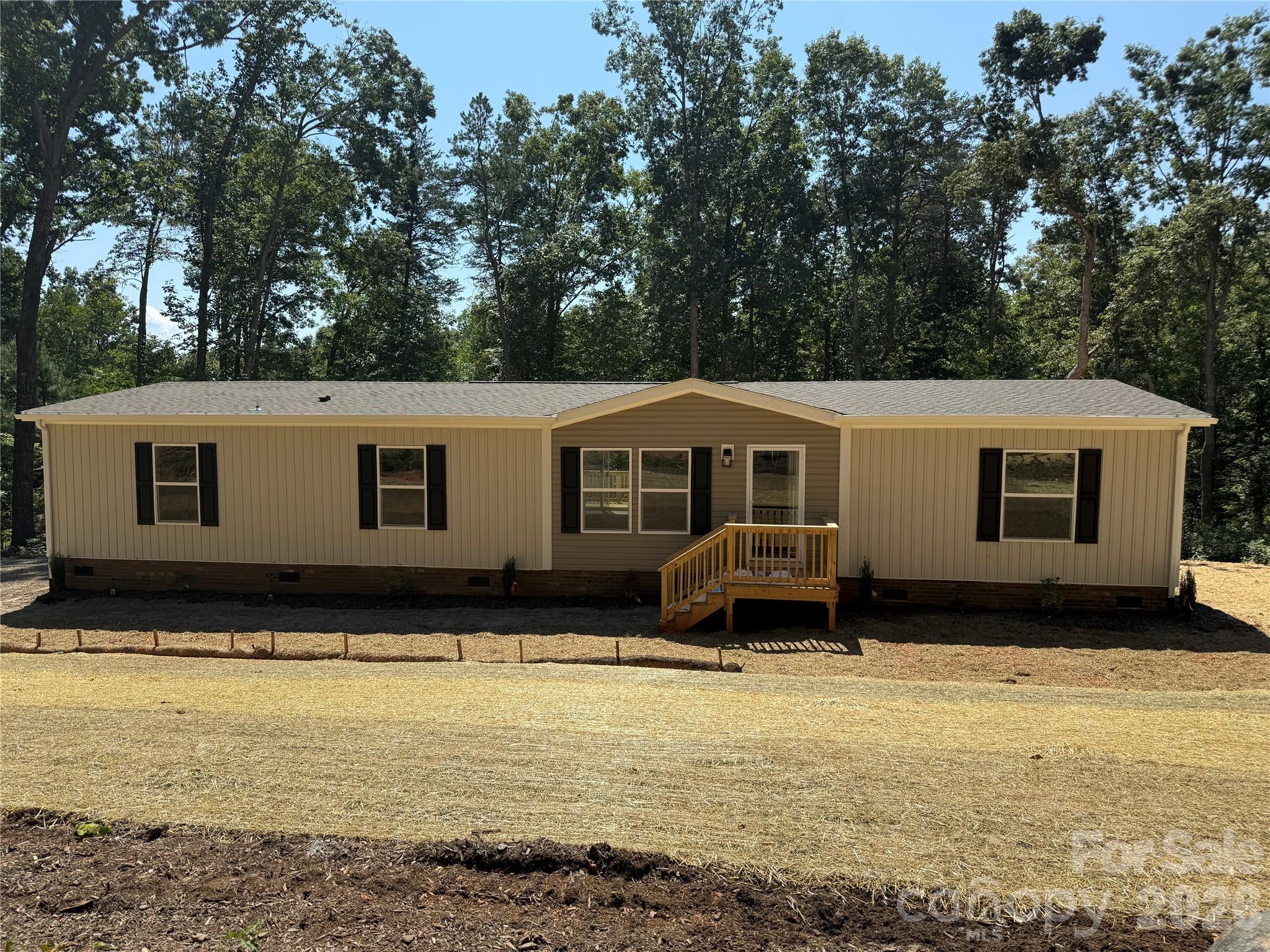 Front after final grade - 2617 Hudlow Road, Forest City