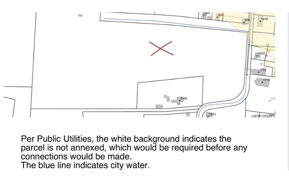Public Utility Map for Connections - 873 Salisbury Avenue, Statesville