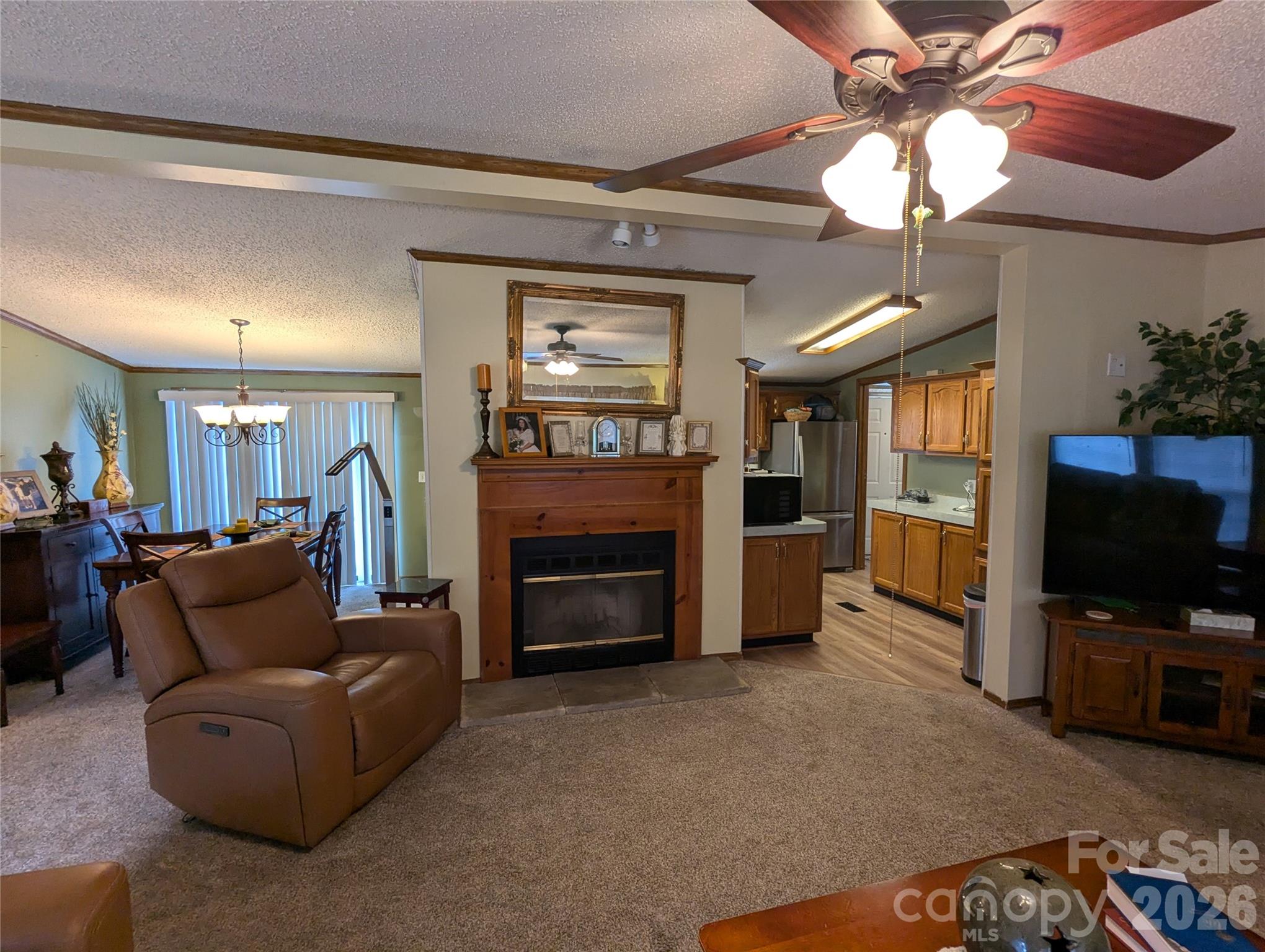 Inviting Fireplace - 6846 Potter Road, Matthews