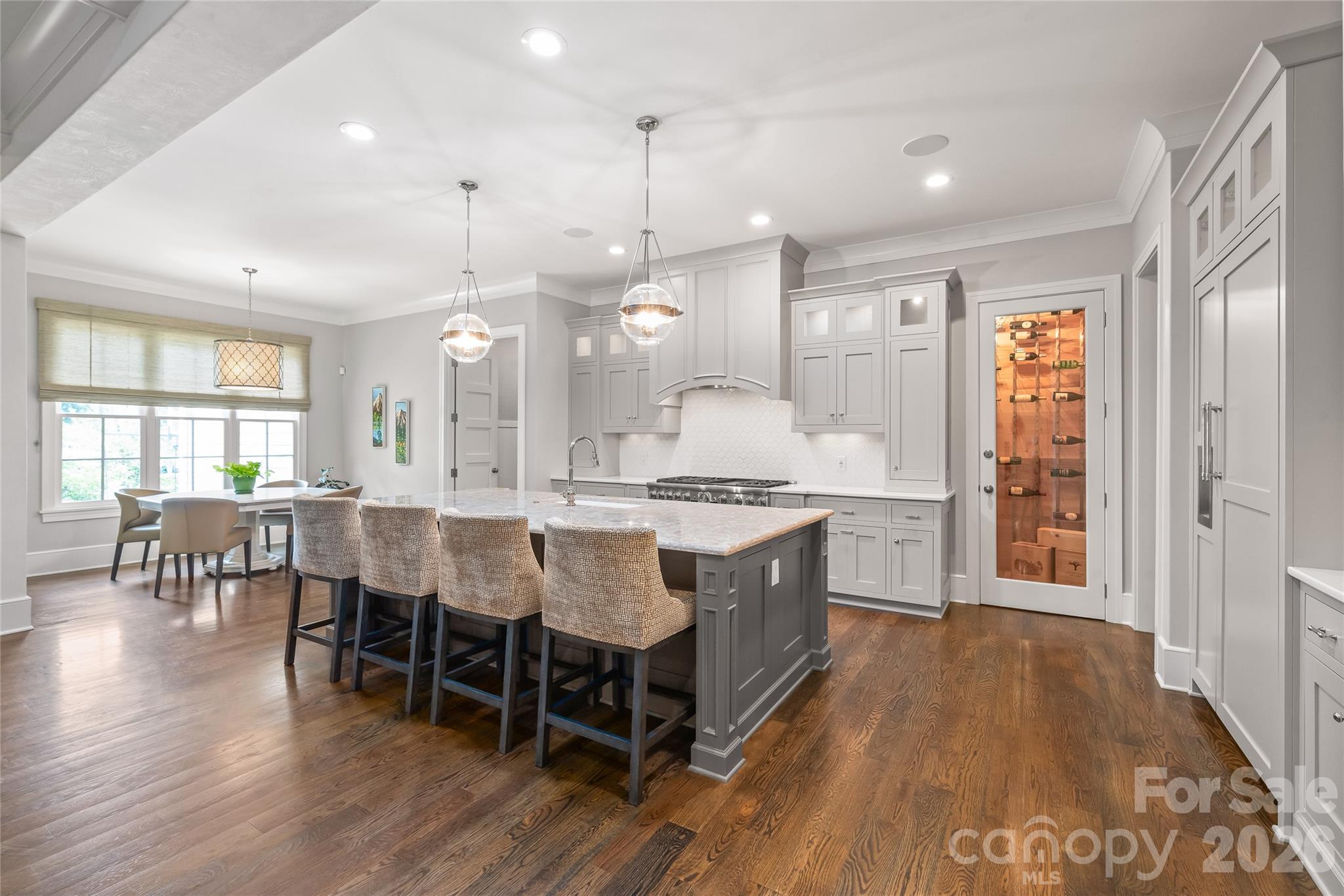 Elegant and well planned. Ample storage, Island with Cambria Top, Climate controlled wine room - 2800 Wintergreen Drive, Charlotte