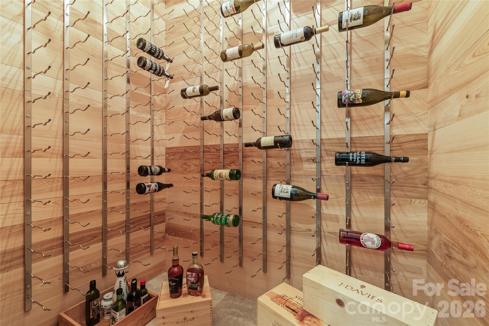 Climate and Humidity controlled with Wine Guardian System - 2800 Wintergreen Drive, Charlotte