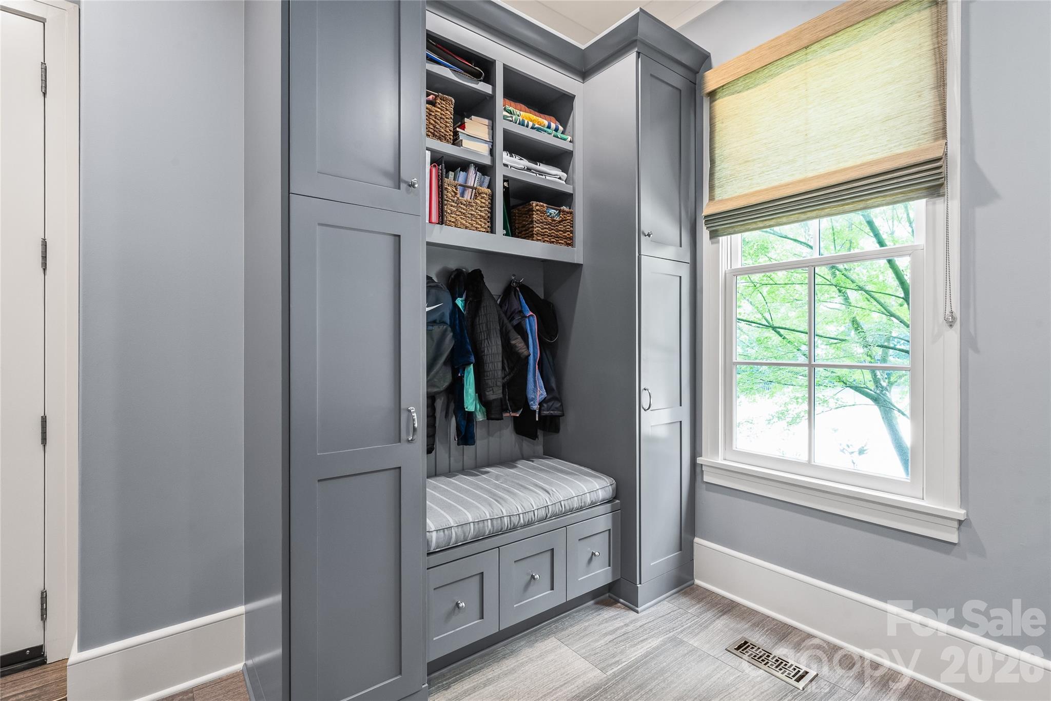 Way more than a mud room. The drop zone keeps everything in its place - 2800 Wintergreen Drive, Charlotte