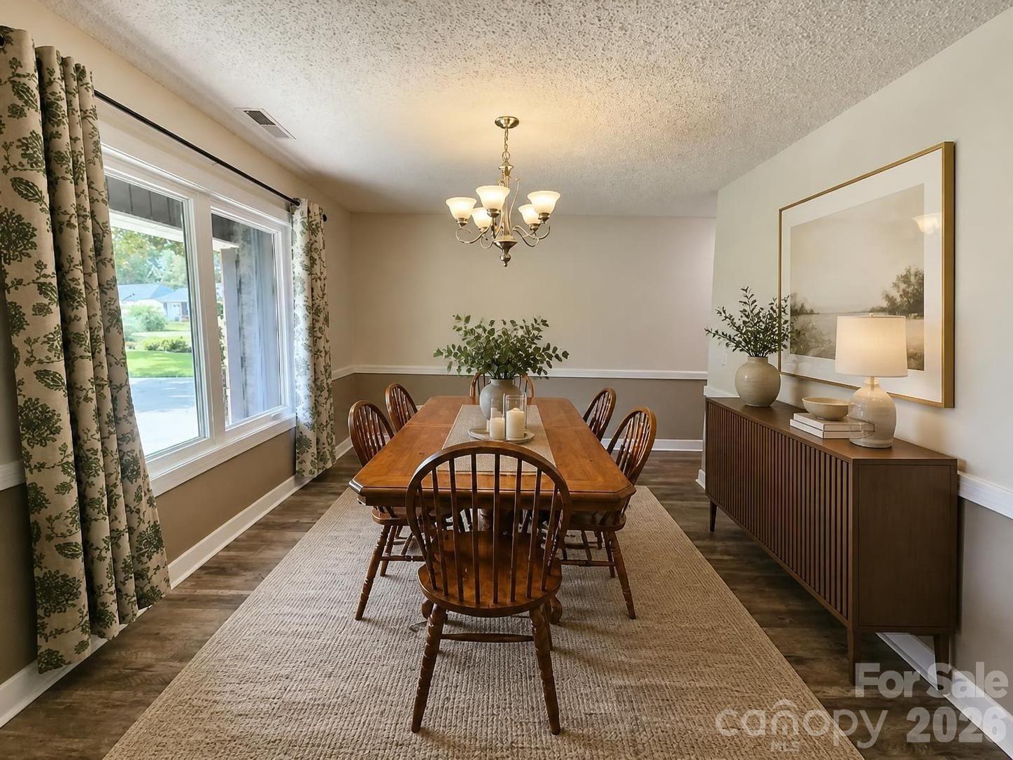 Virtually Staged Formal Dining Room - 1035 Waterway Drive, Sumter