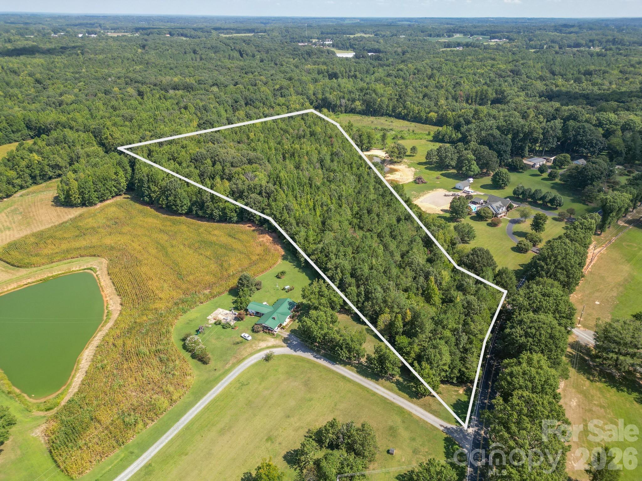 Beautiful 10 acres on Harkey Road (approximate property lines) - 0 Harkey Road, Waxhaw