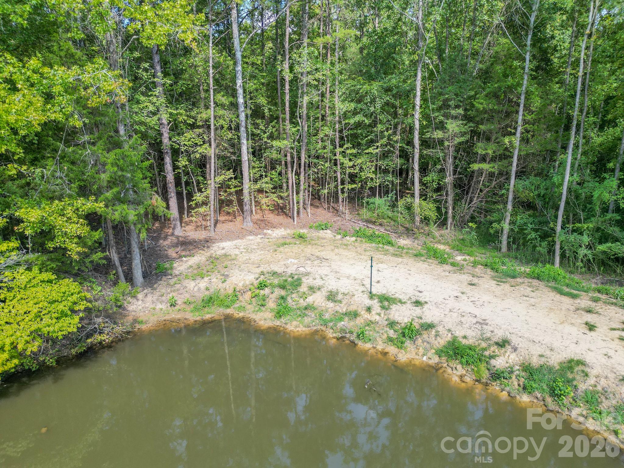 portion of pond on backside of property - 0 Harkey Road, Waxhaw