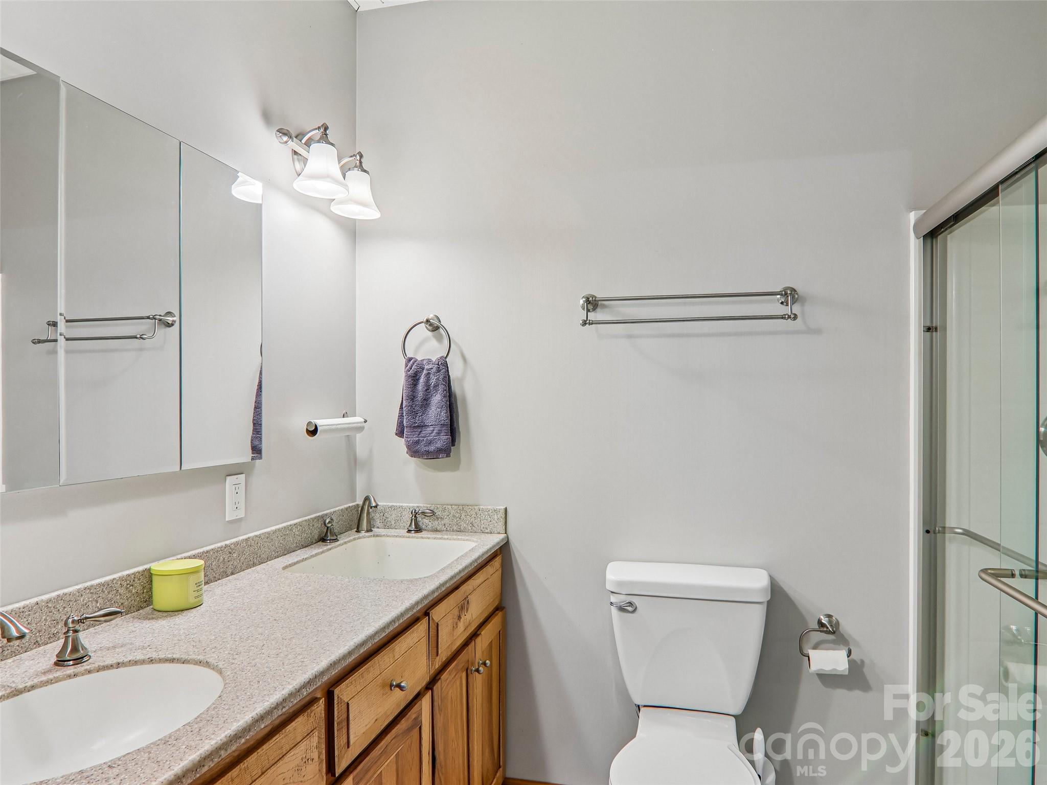 Guest Full bath double sinks lower level. - 16 Hobe Crest, Hendersonville
