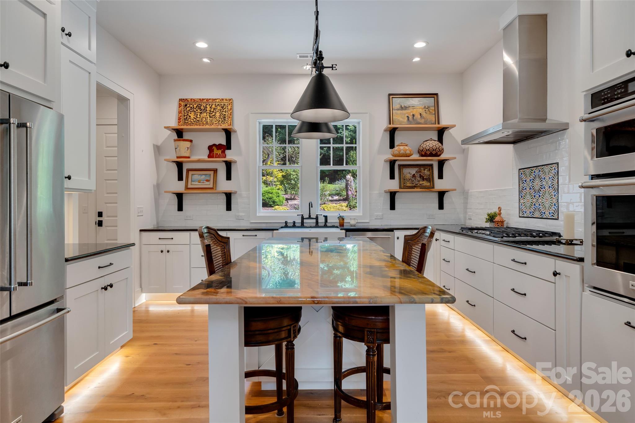 Kitchen Island with granite countertop - 442 Autumn Sky Drive, Hendersonville
