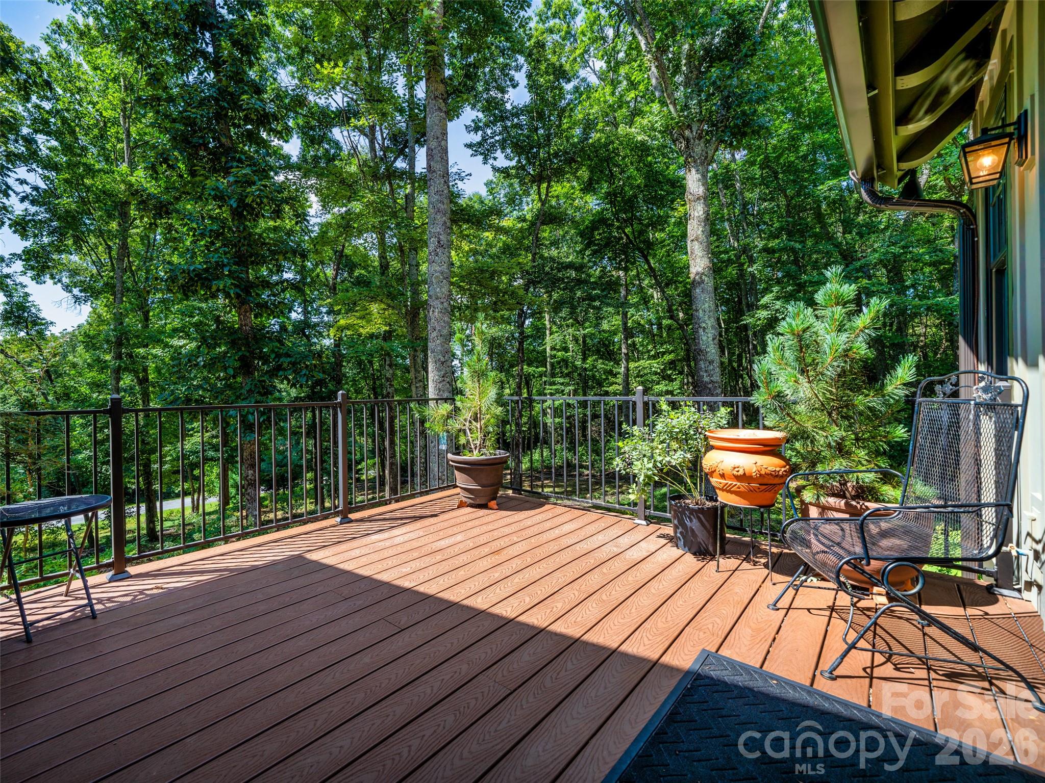 Open deck off the dining area - 442 Autumn Sky Drive, Hendersonville