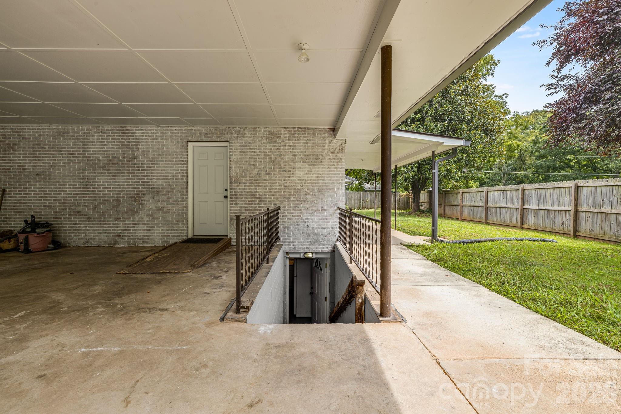 basement entrance - 25 Hickory Tree Road, Asheville