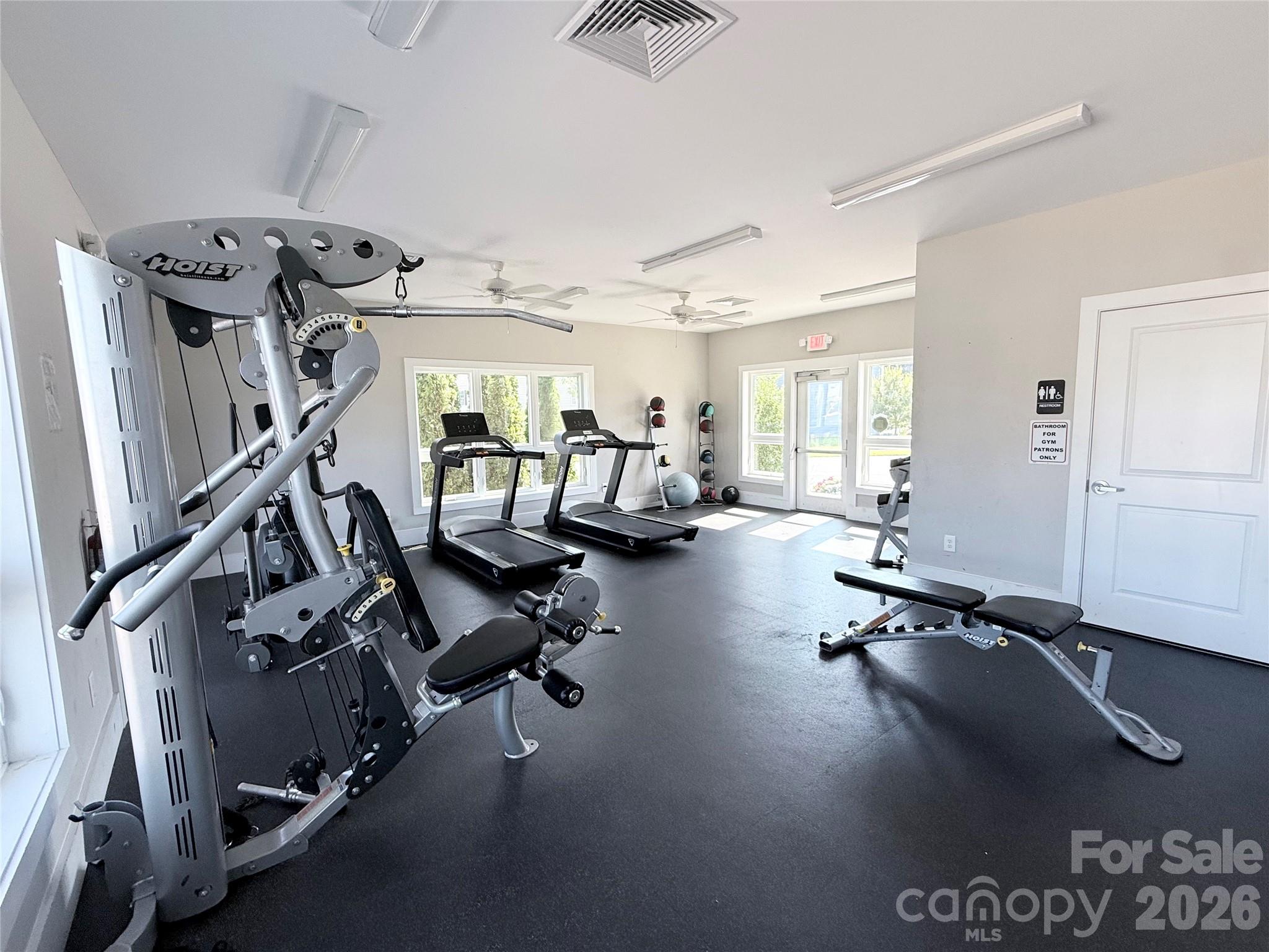 Gym at clubhouse - 107 Longleaf Drive, Mooresville