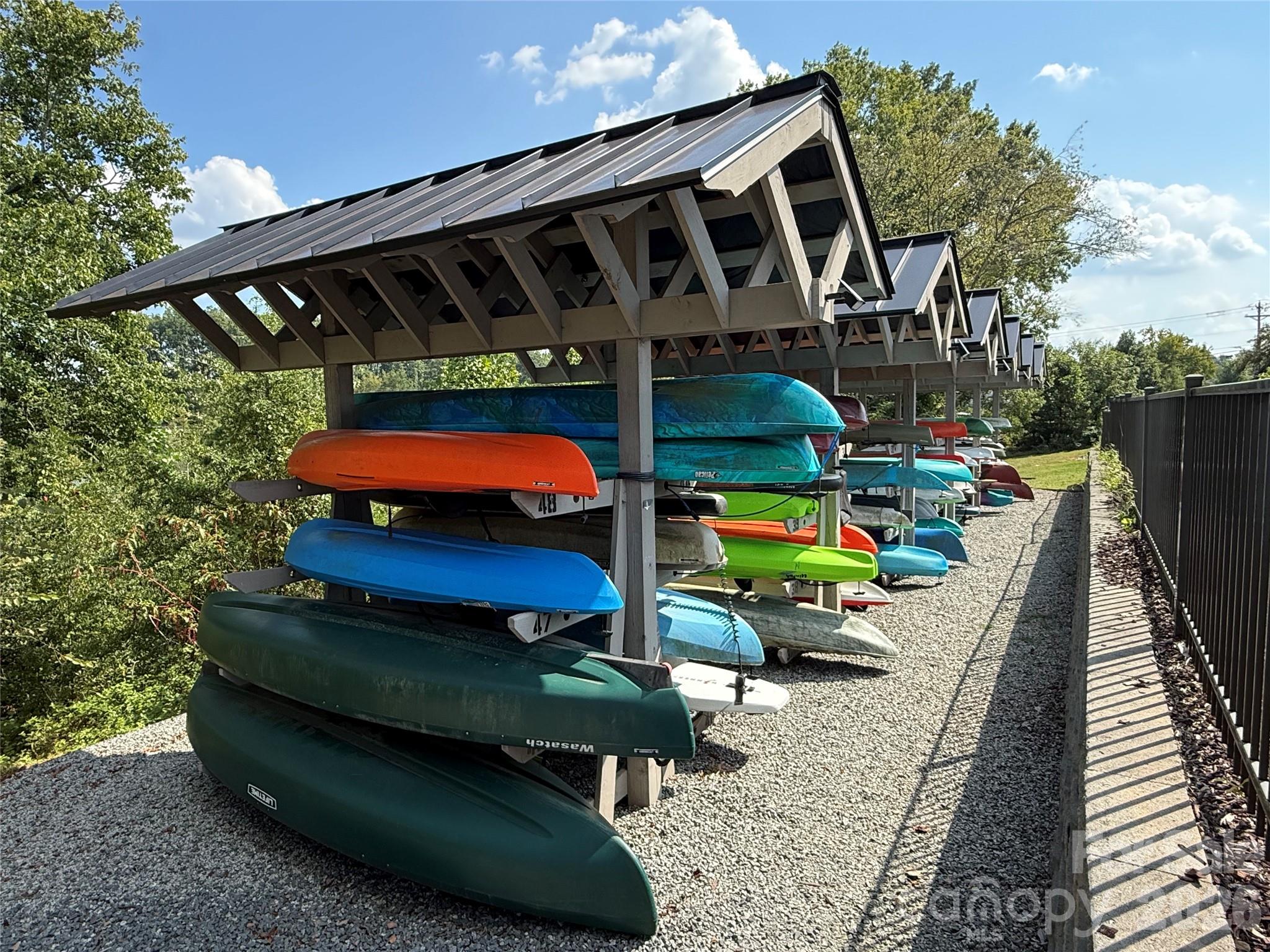 Kayak area/racks - 107 Longleaf Drive, Mooresville