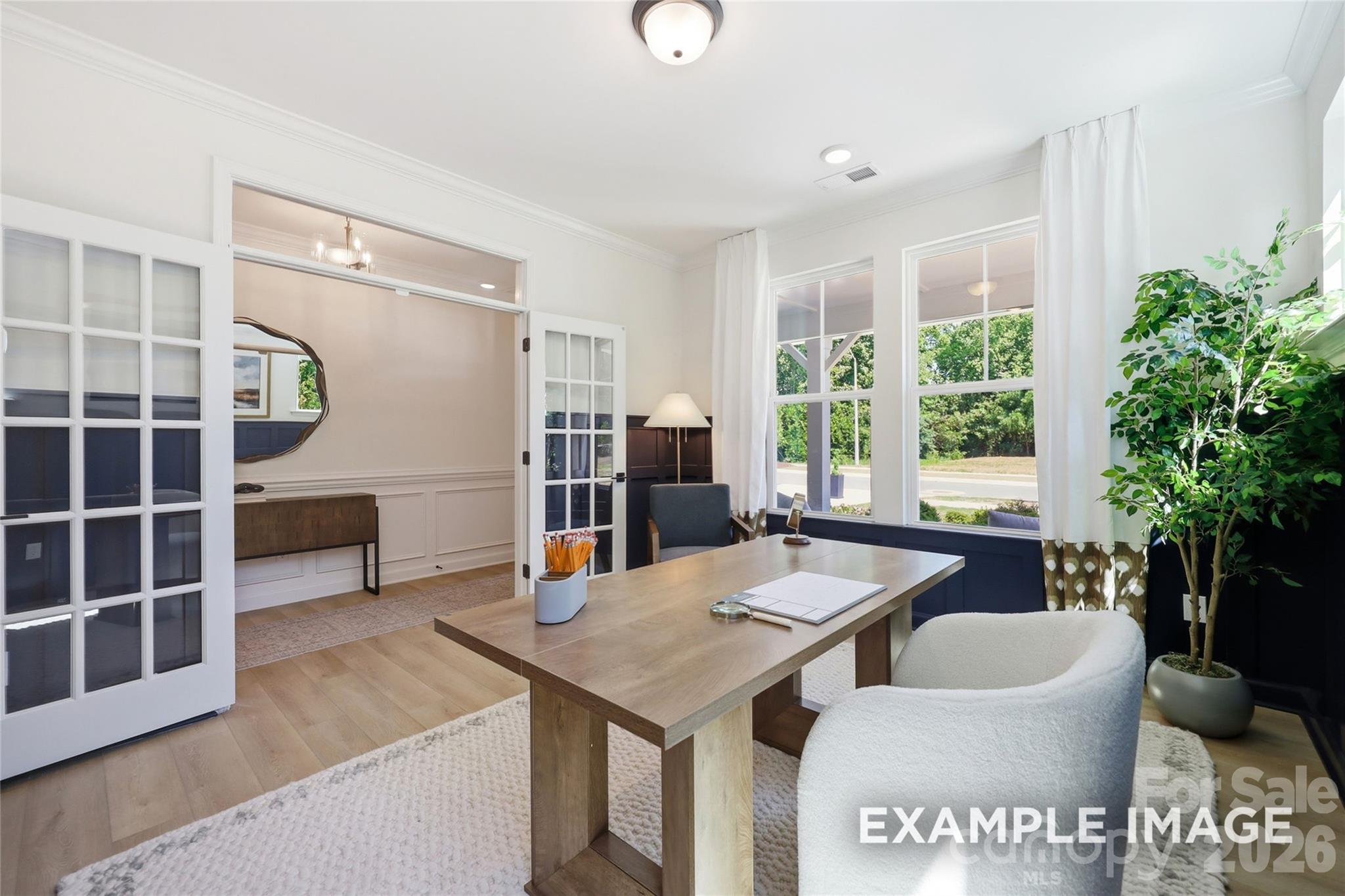 Study w French doors - 171 Windgate Way, Mooresville