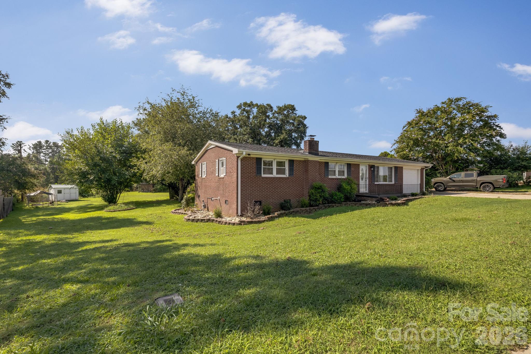 House sits on half an acre of usable land. - 409 Oak Street Extension, Forest City
