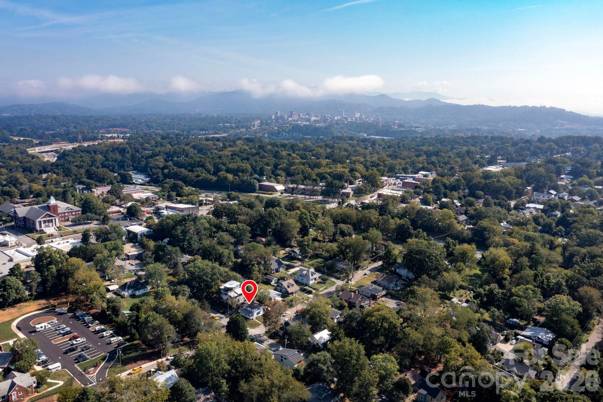 Arial View - 203 Pennsylvania Avenue, Asheville