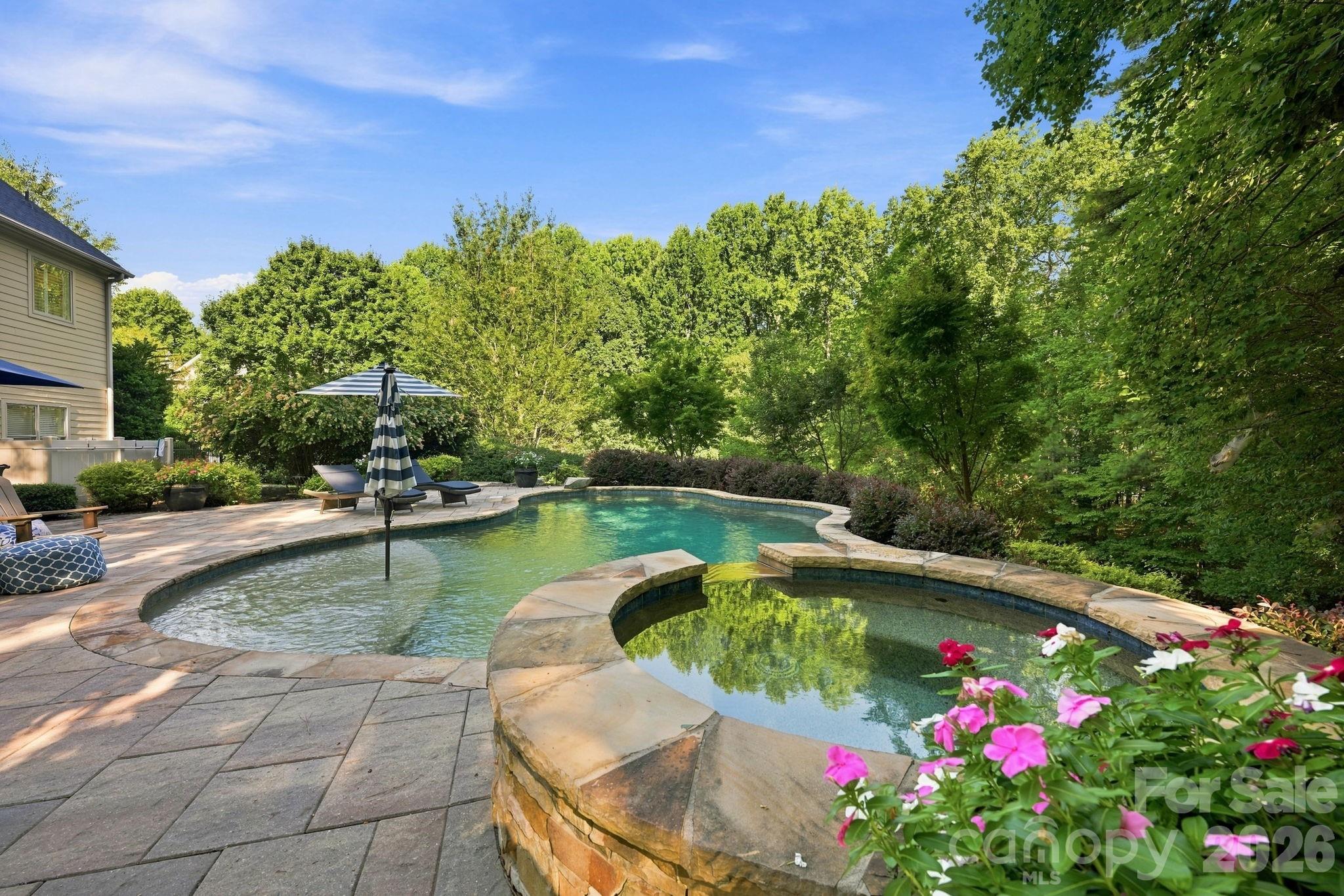 Pool with Spa - 121 E Callicutt Trail, Mooresville