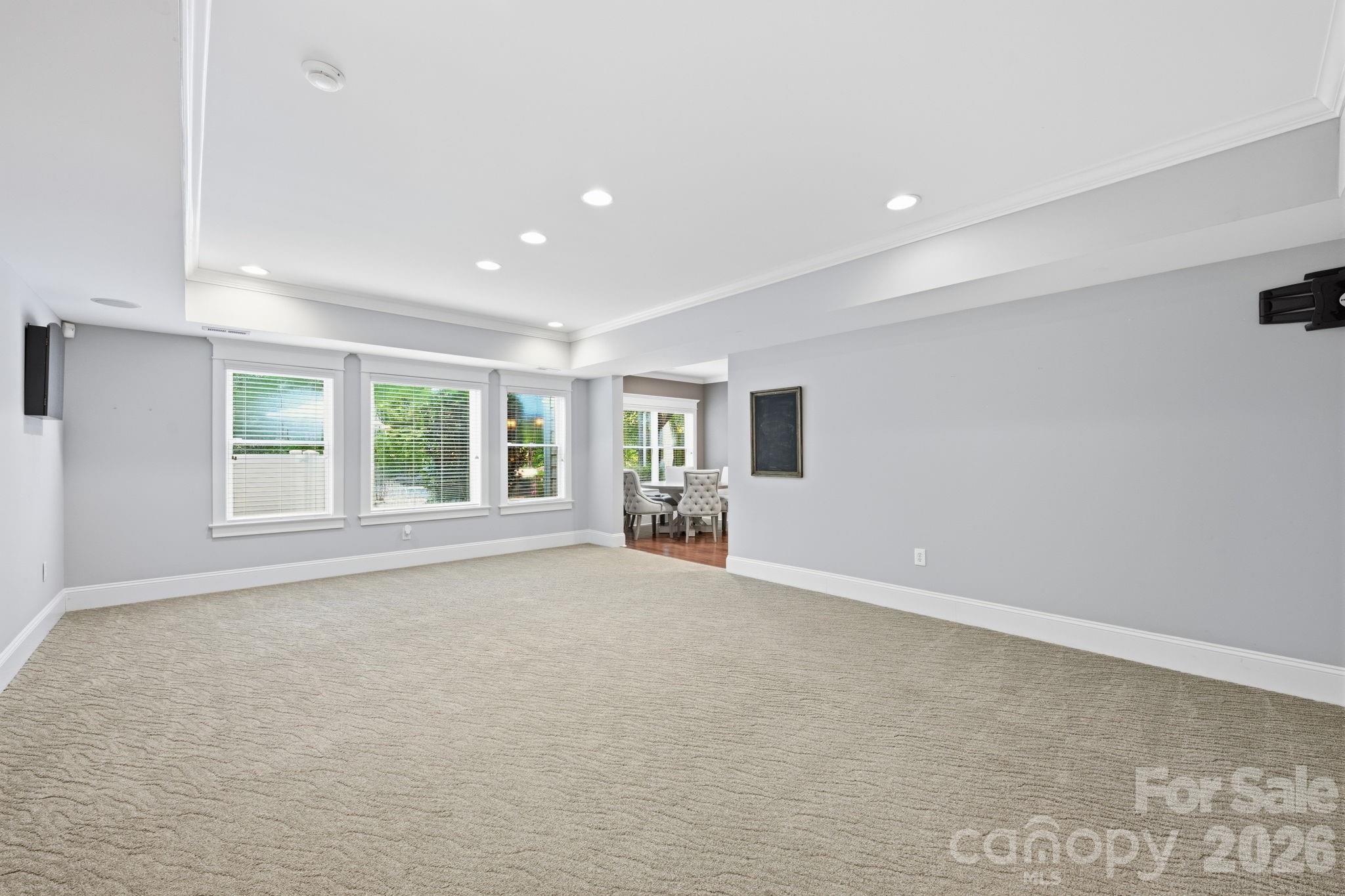 Family Room or Game Room in Basement - 121 E Callicutt Trail, Mooresville