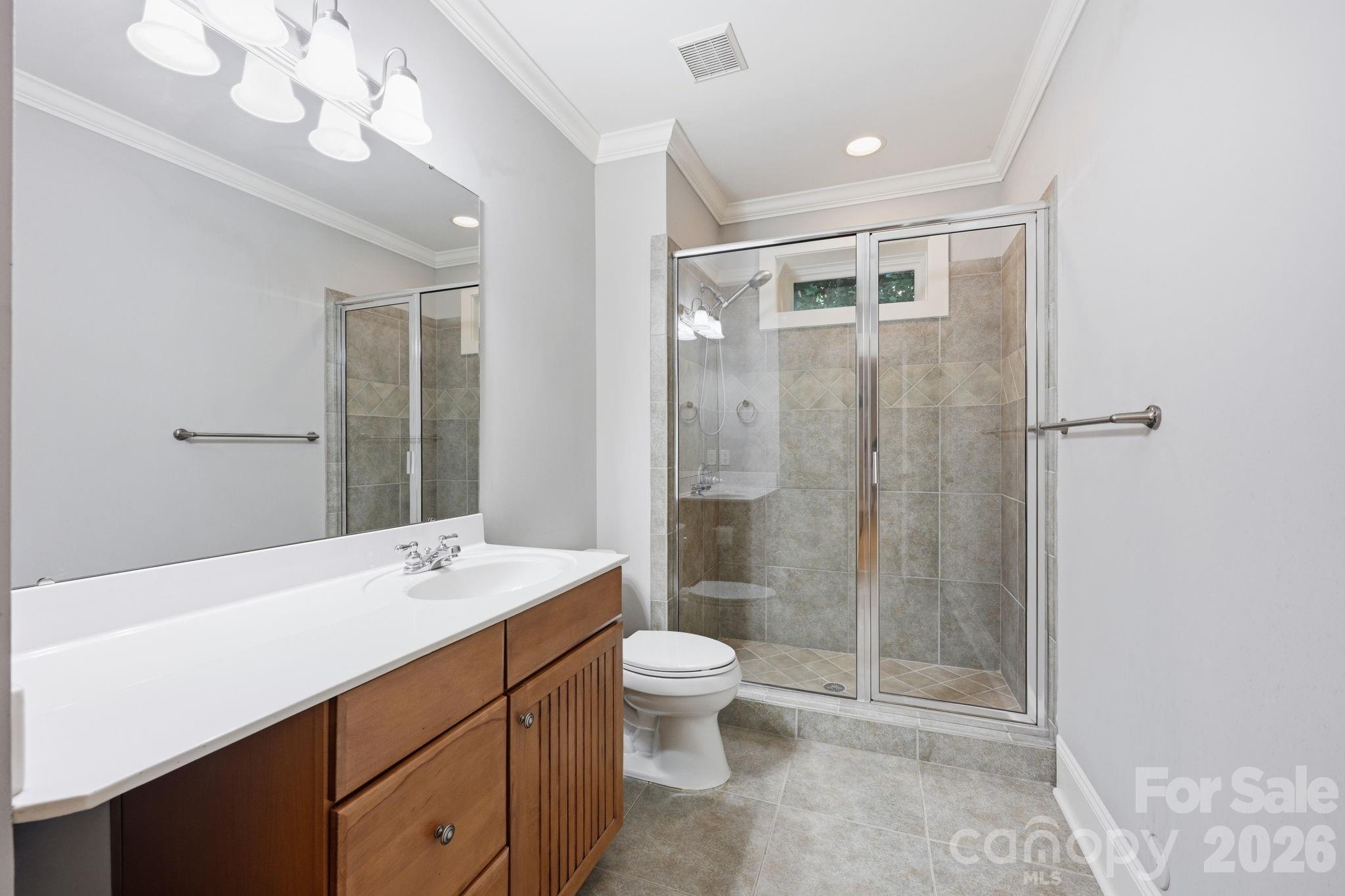 Full Bath in Basement - 121 E Callicutt Trail, Mooresville