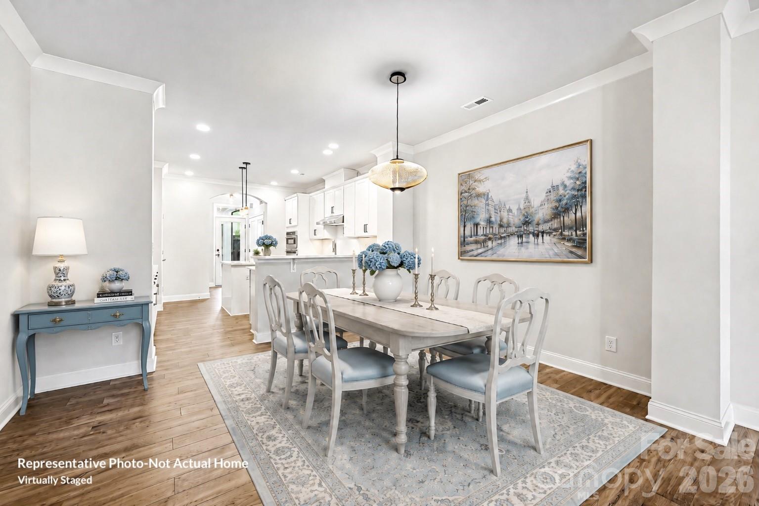 Dining-Virtually Staged-Bordeaux - 10231 Rainier Trail Drive NW, Huntersville