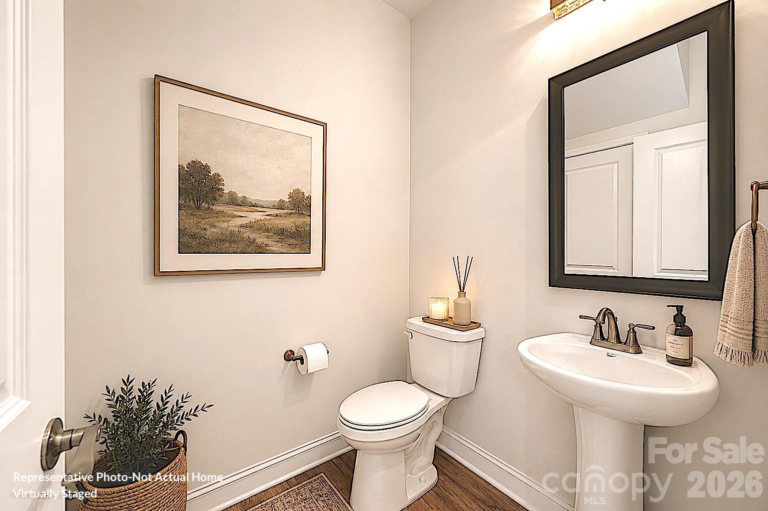 Half Bath-Virtually Staged-Bordeaux - 10231 Rainier Trail Drive NW, Huntersville